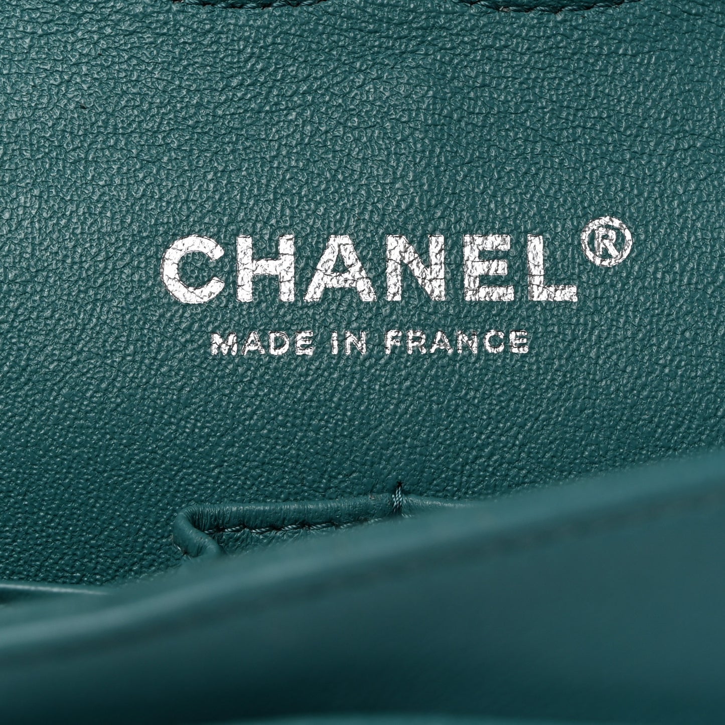 Lambskin Quilted Medium Double Flap Light Blue