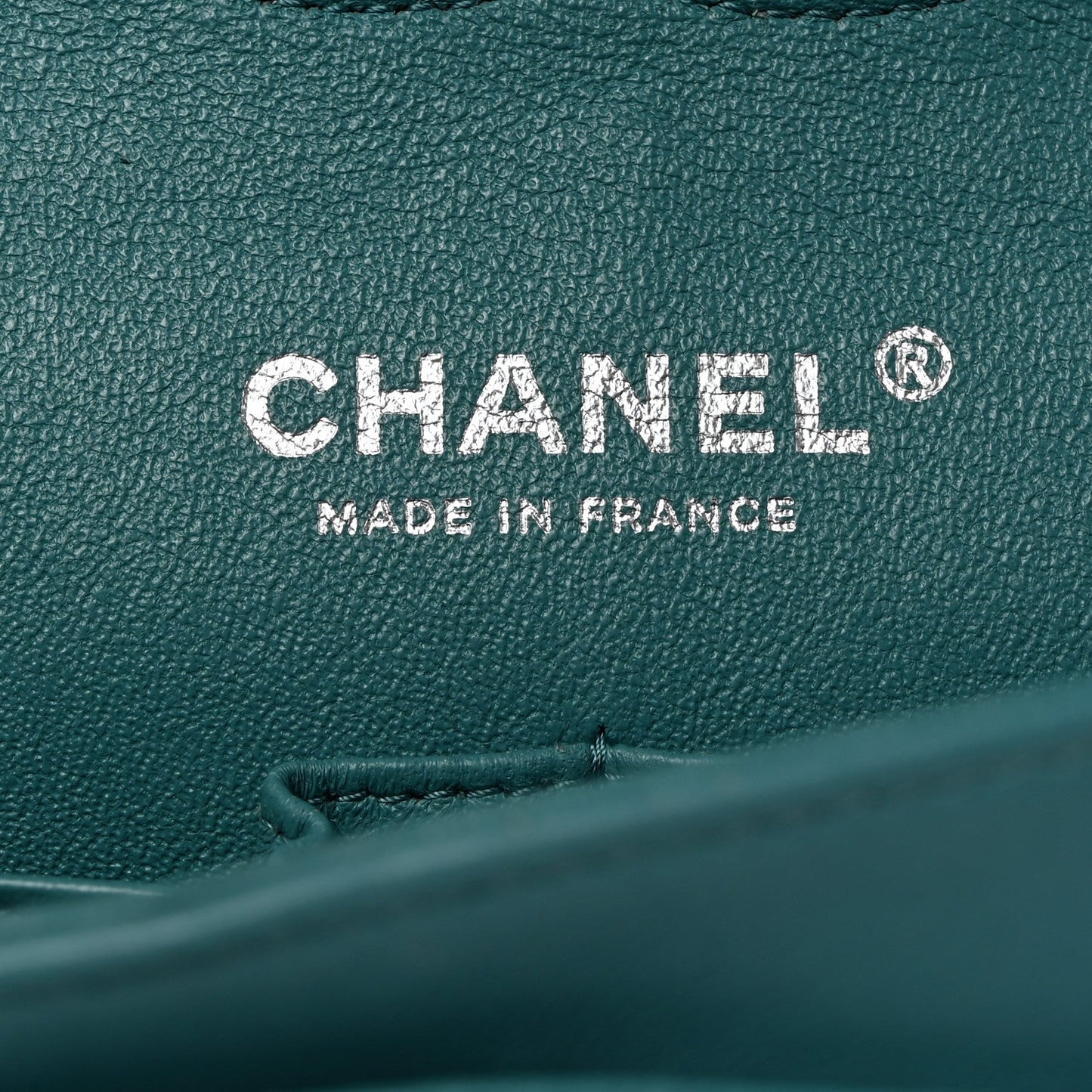 Lambskin Quilted Medium Double Flap Light Blue