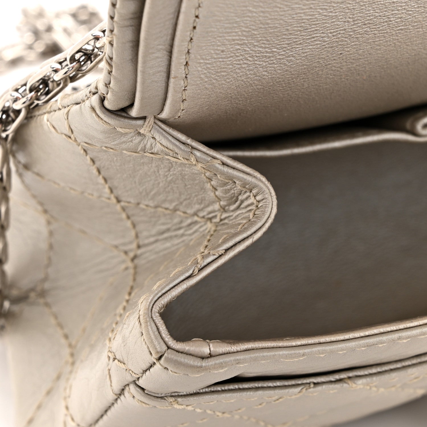 Chanel Metallic Aged Calfskin Quilted 2.55 Reissue Mini Flap Light Gold 11 of 16