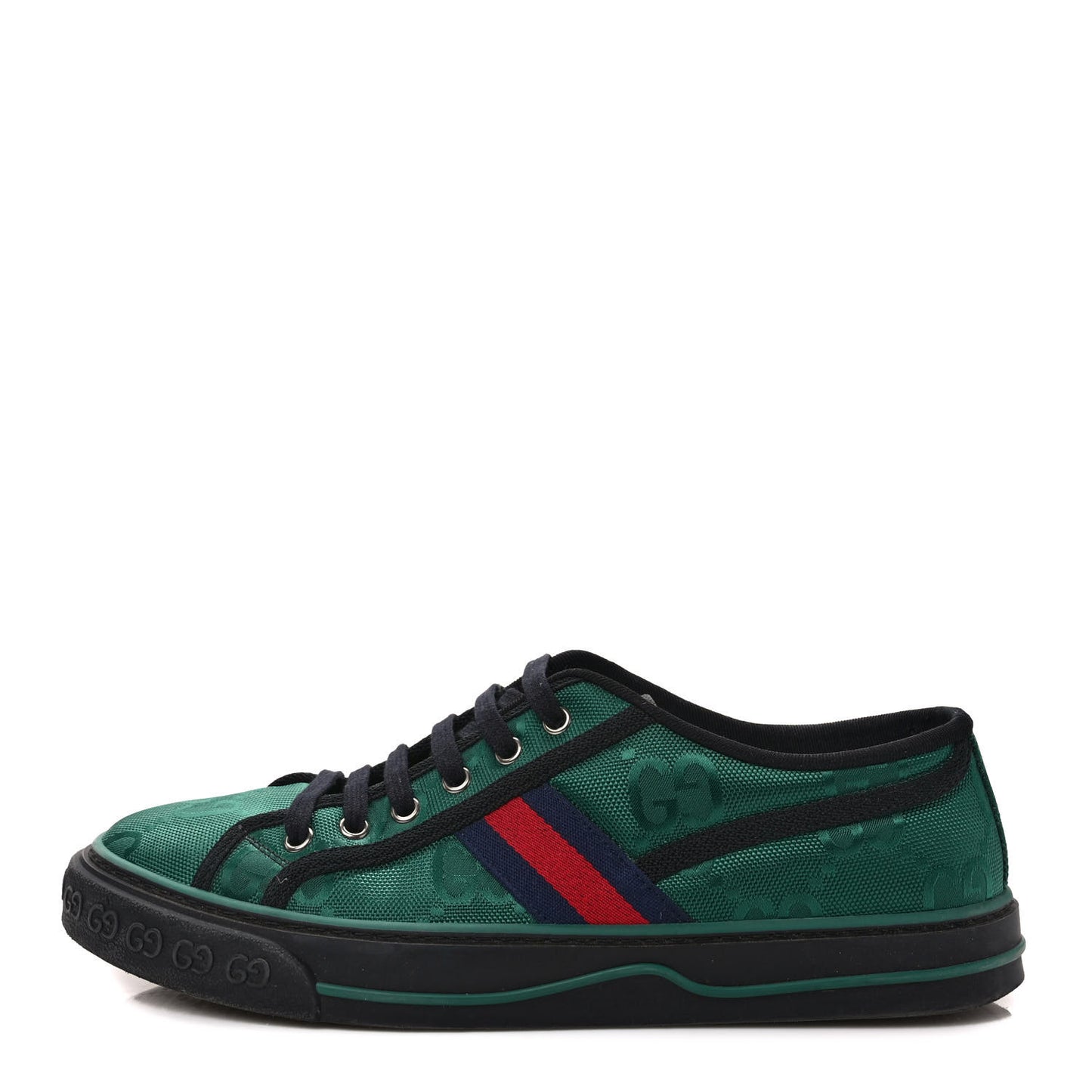 Econyl Nylon Web Monogram Off The Grid Mens 1977 Tennis Sneakers 9 Scrabble Green Black