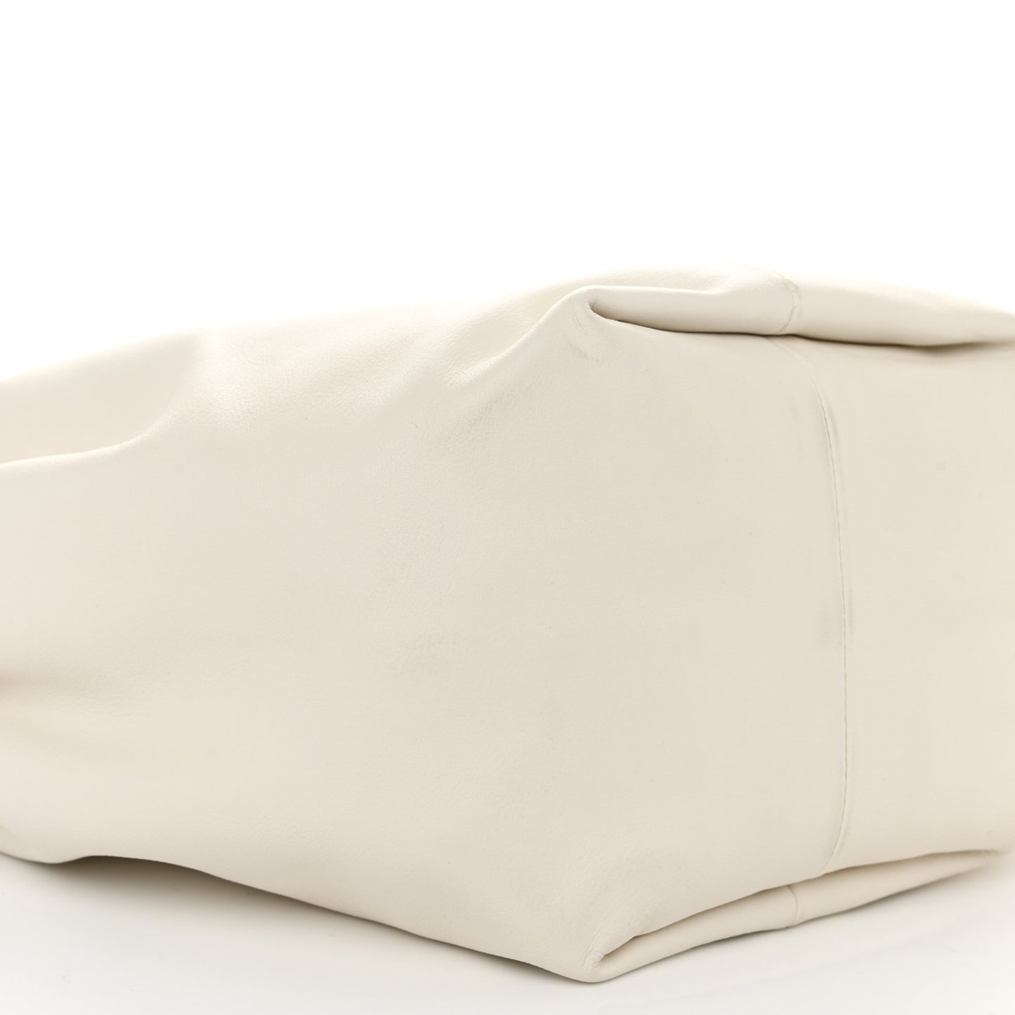 Calfskin Teen Double Knot Hobo White