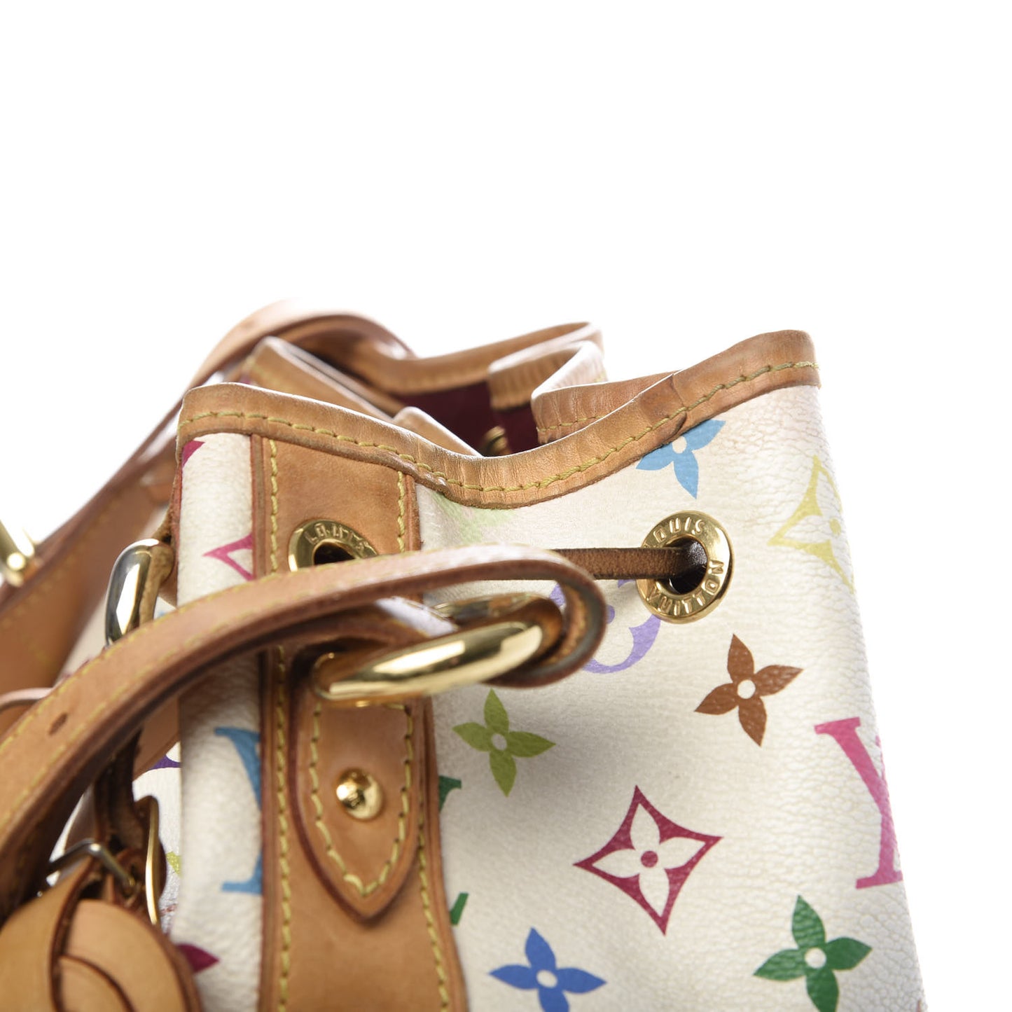 Monogram Multicolor Petit Noe White