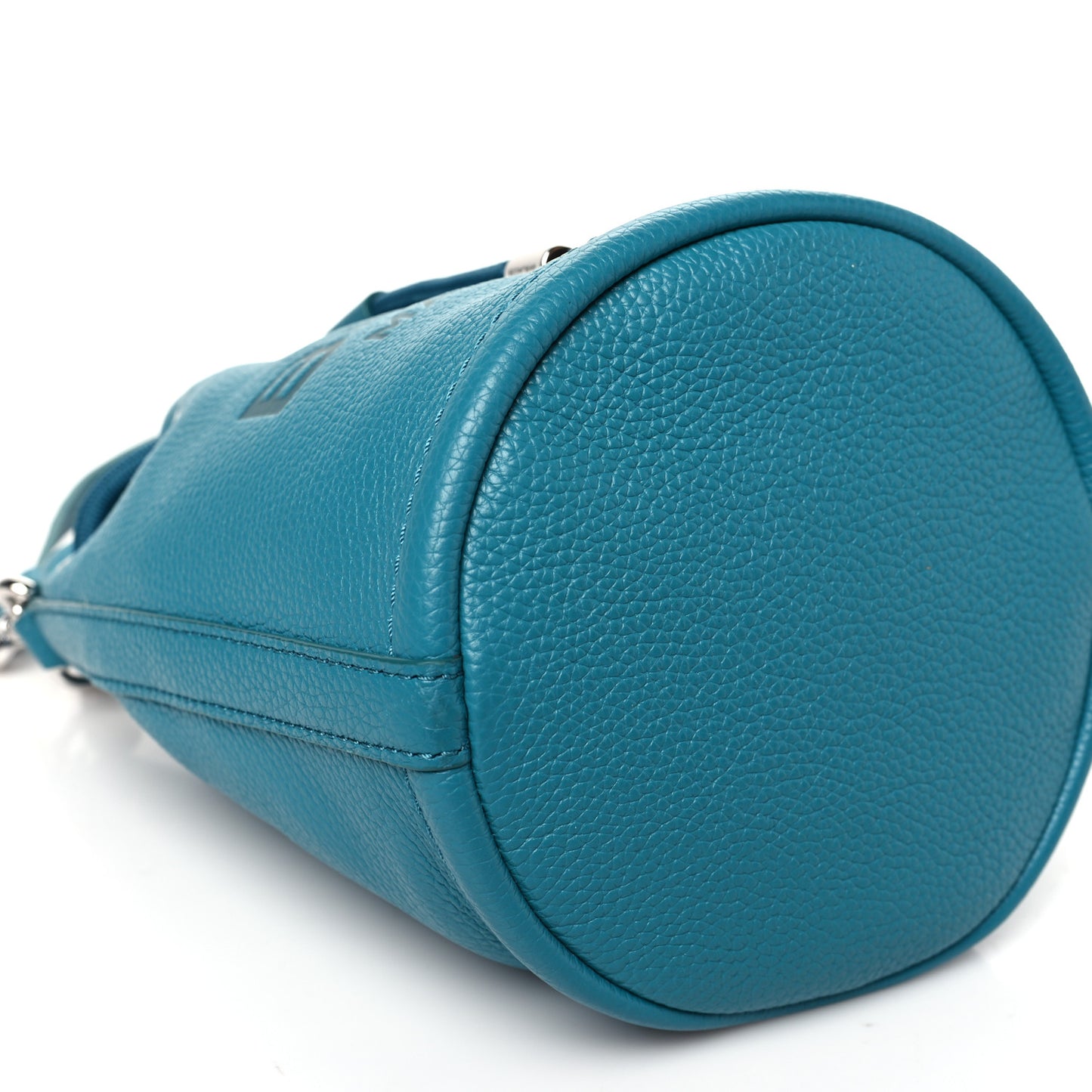 Grained Calfskin Mini The Bucket Bag Harbor Blue