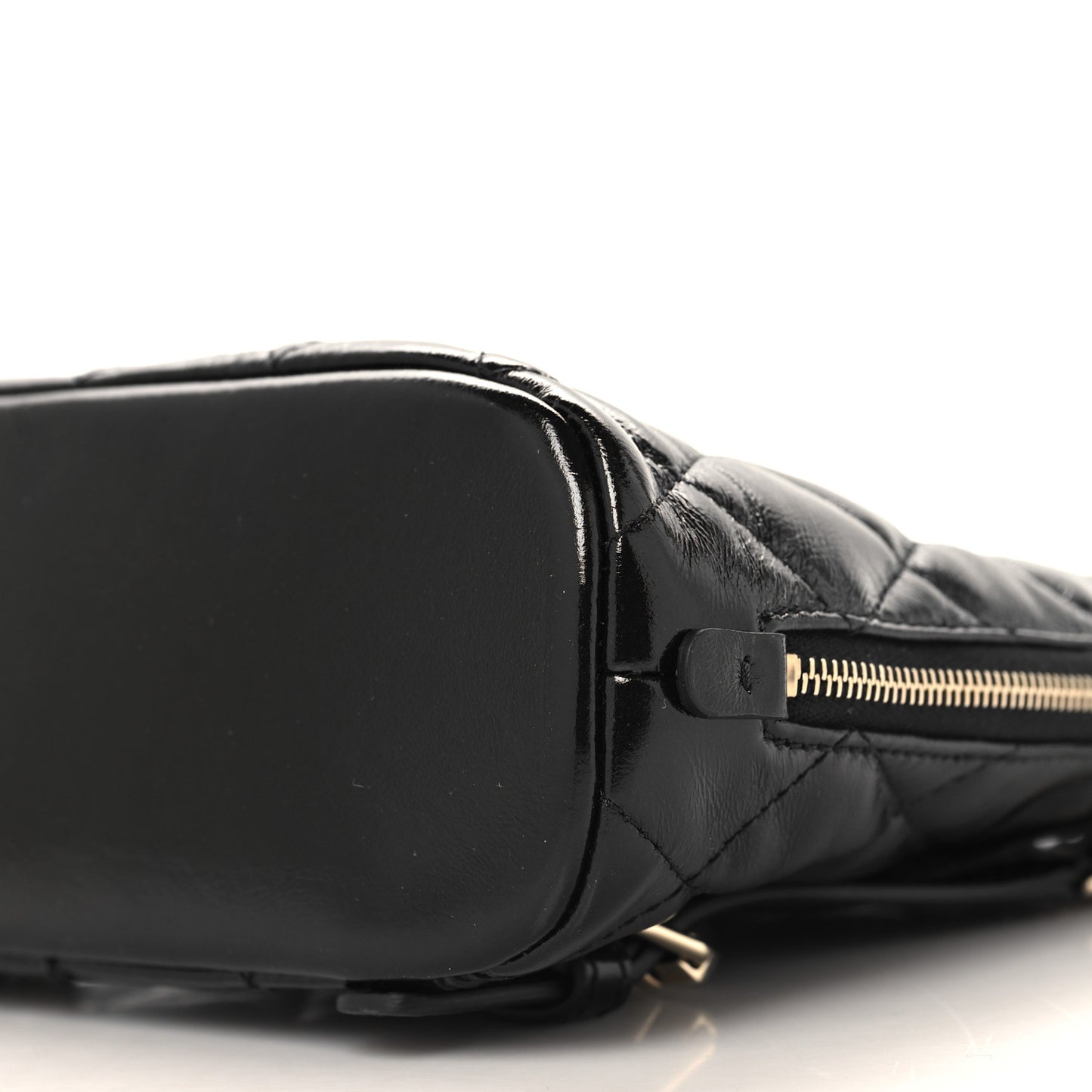 Shiny Calfskin My Pocket Backpack Black