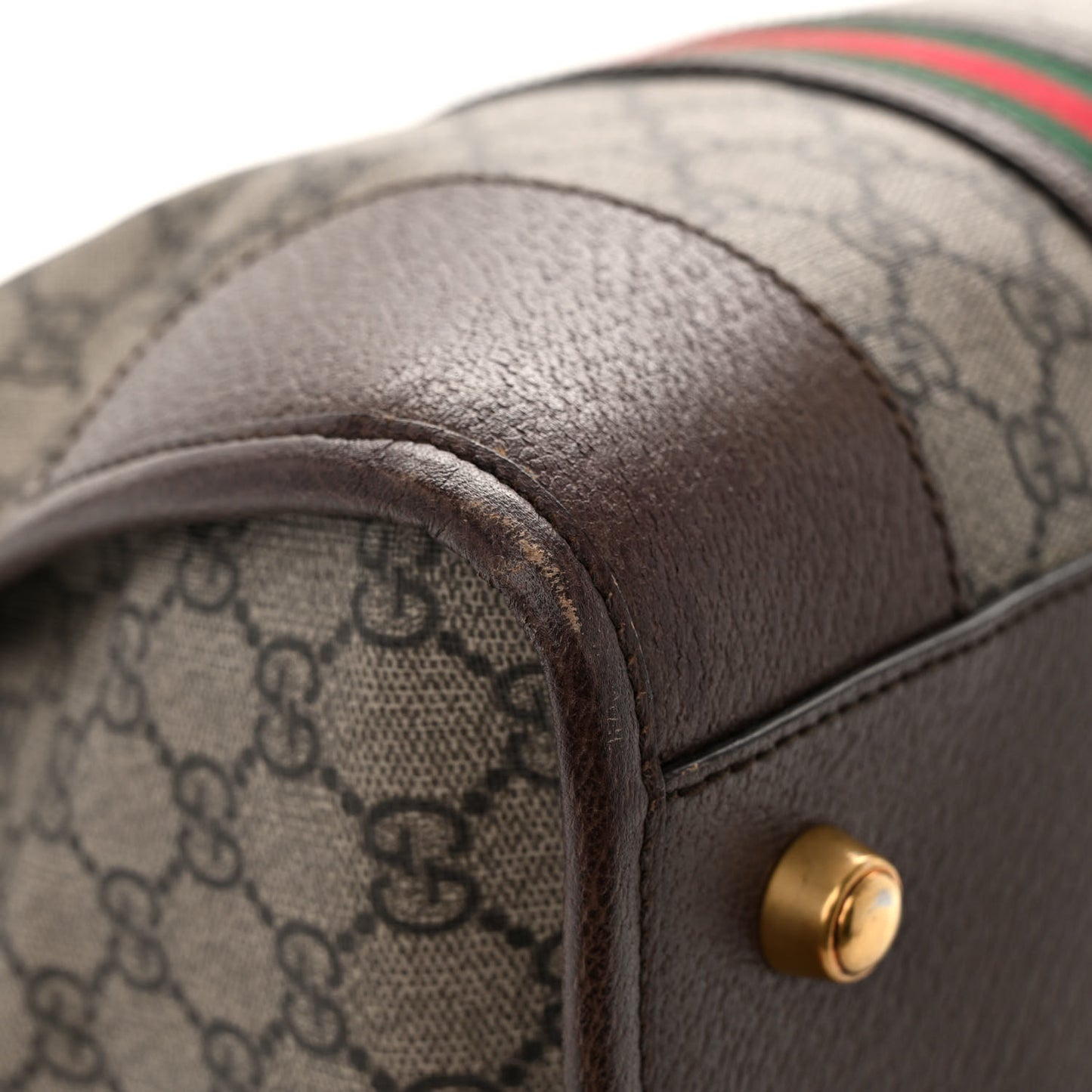 Soft GG Supreme Monogram Web Medium Duffle Bag Beige New Acero Crop