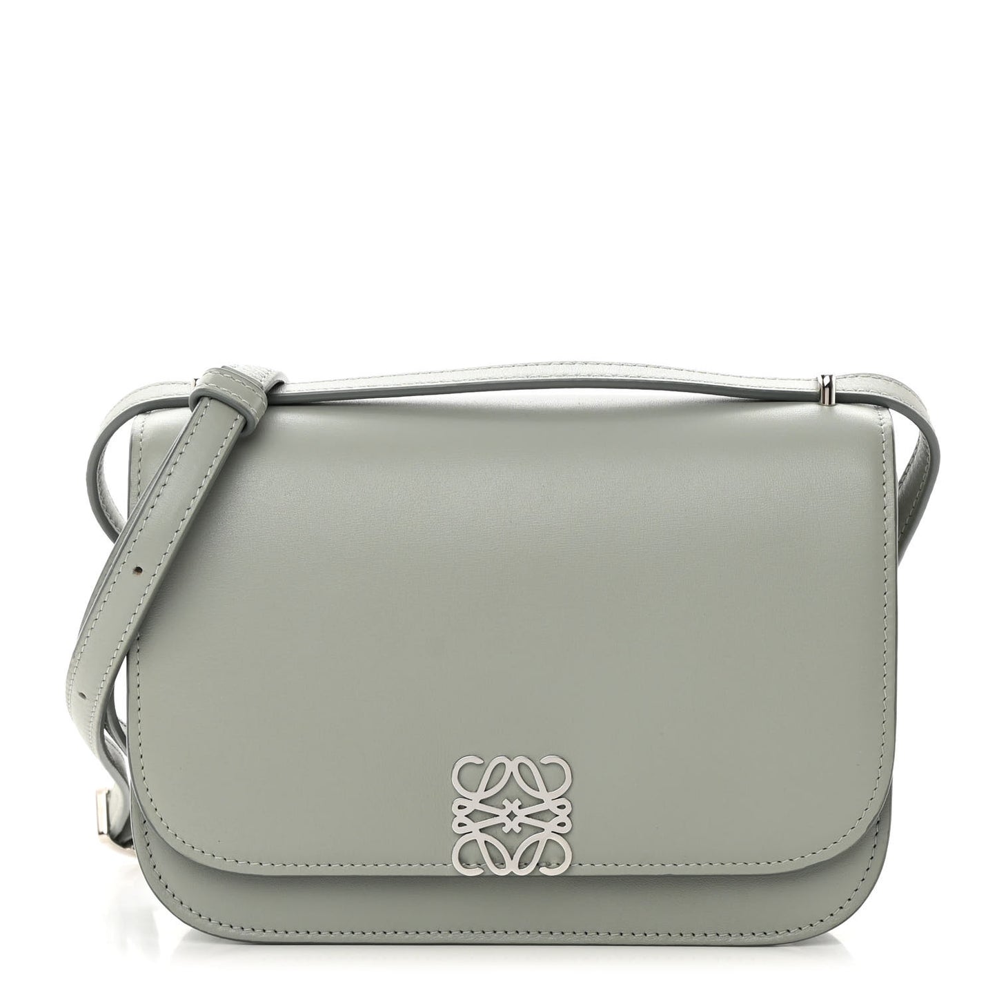 Silk Calfskin Small Goya Bag Gray