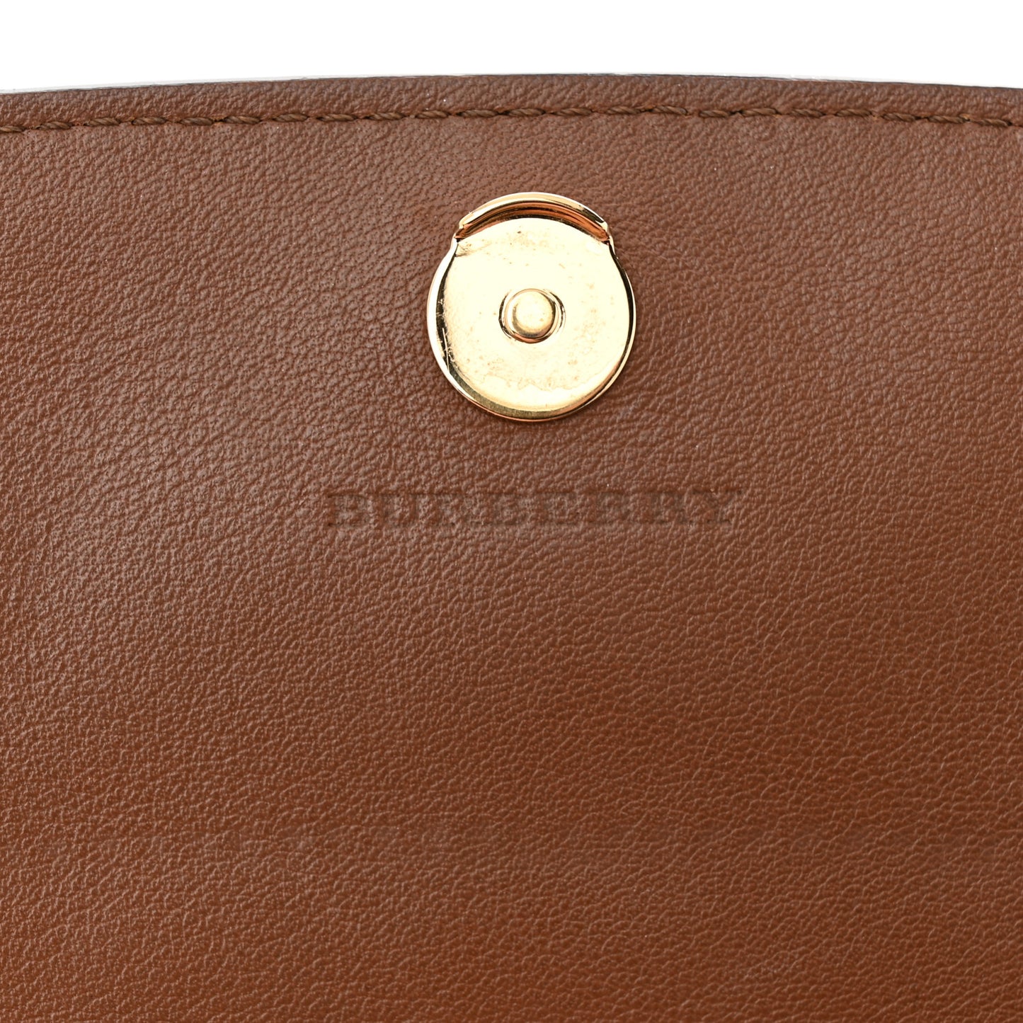 Calfskin Horseferry Check Henley Wallet On Chain Tan