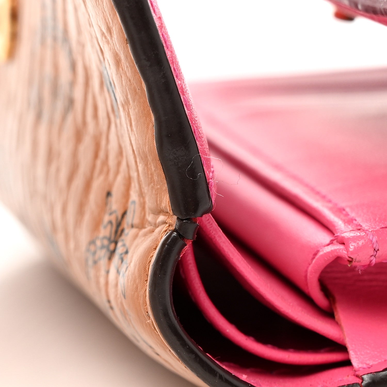 MCM Visetos Rabbit Tri-Fold Wallet Cognac 11 of 13