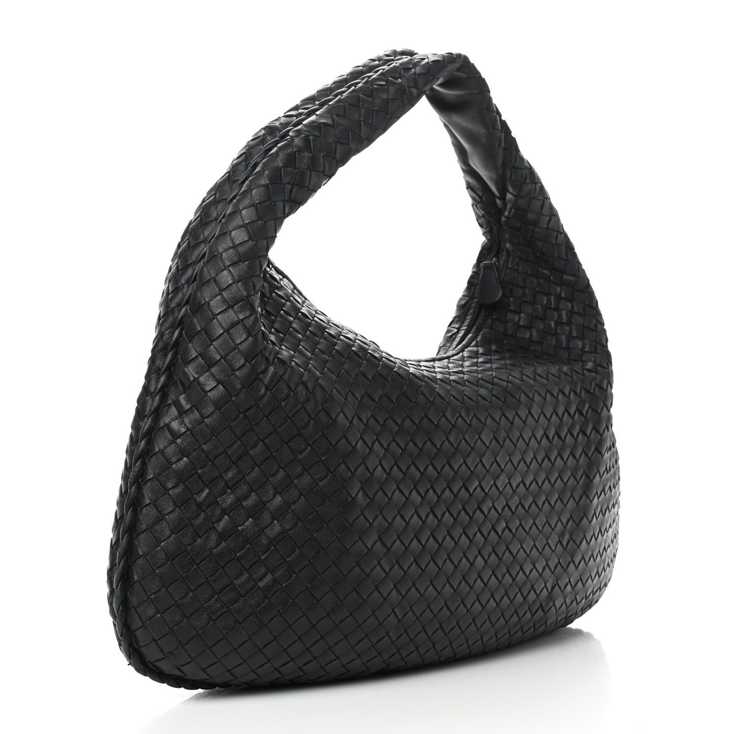 Nappa Intrecciato Large Veneta Hobo Black