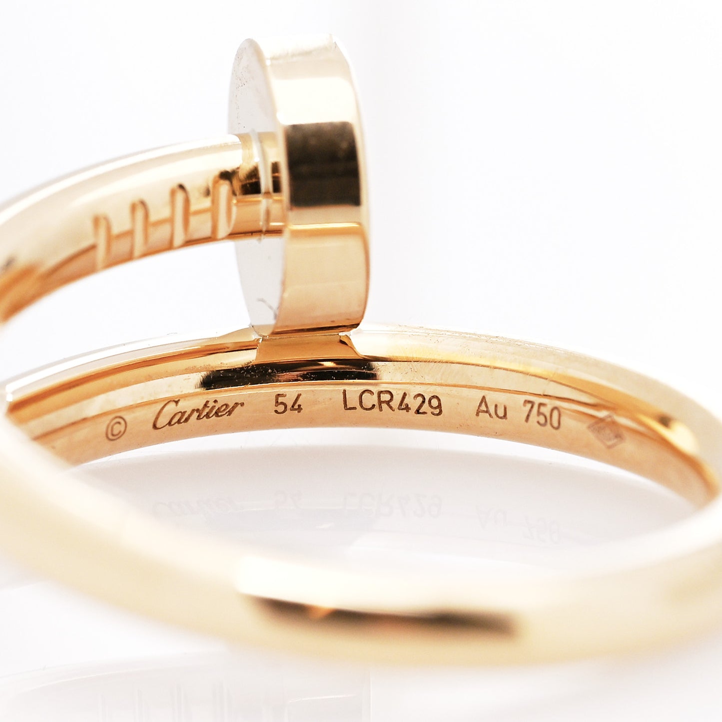 18K Yellow Gold Juste Un Clou Ring 54 6.75