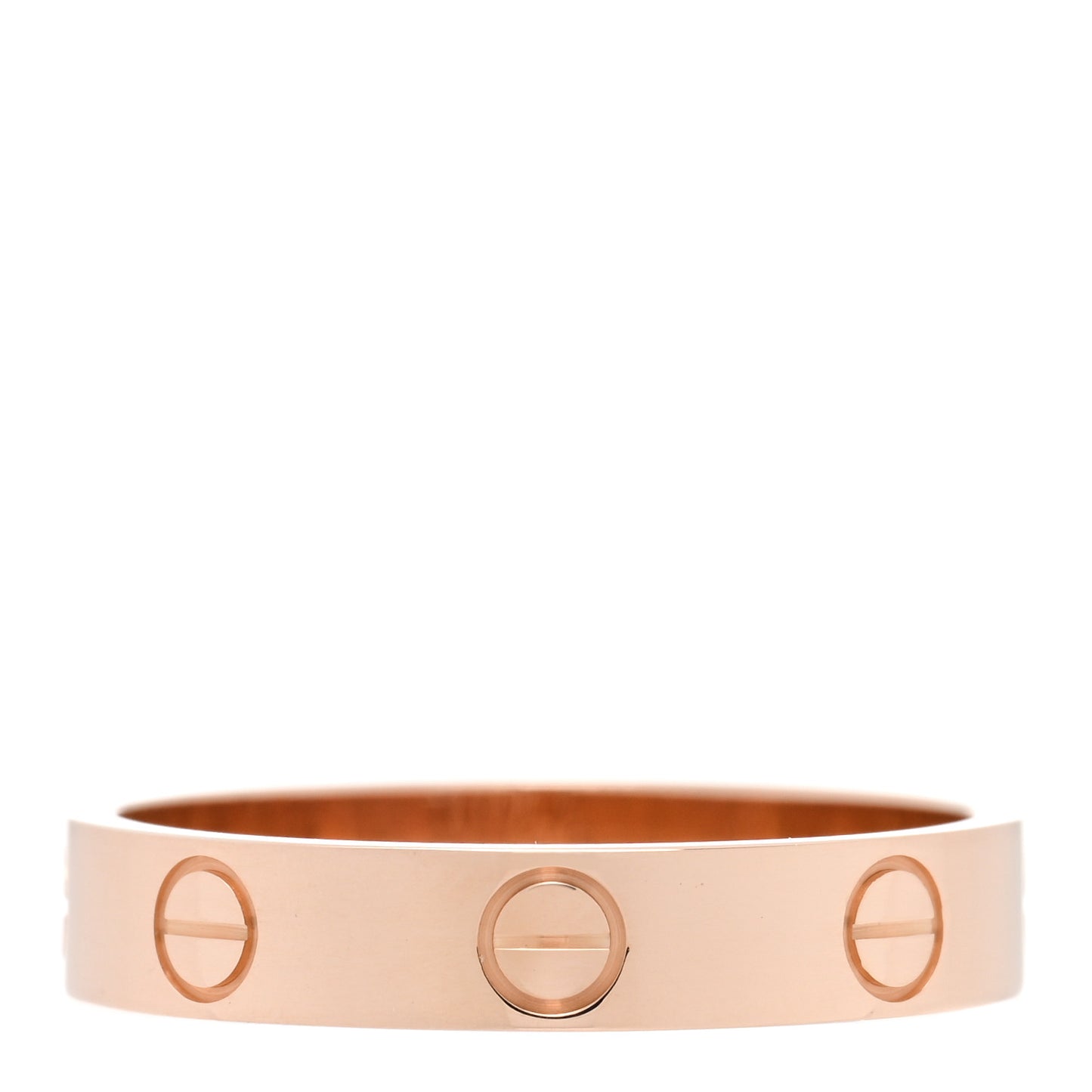 18K Pink Gold 3.5mm LOVE Wedding Band Ring 53 6.5