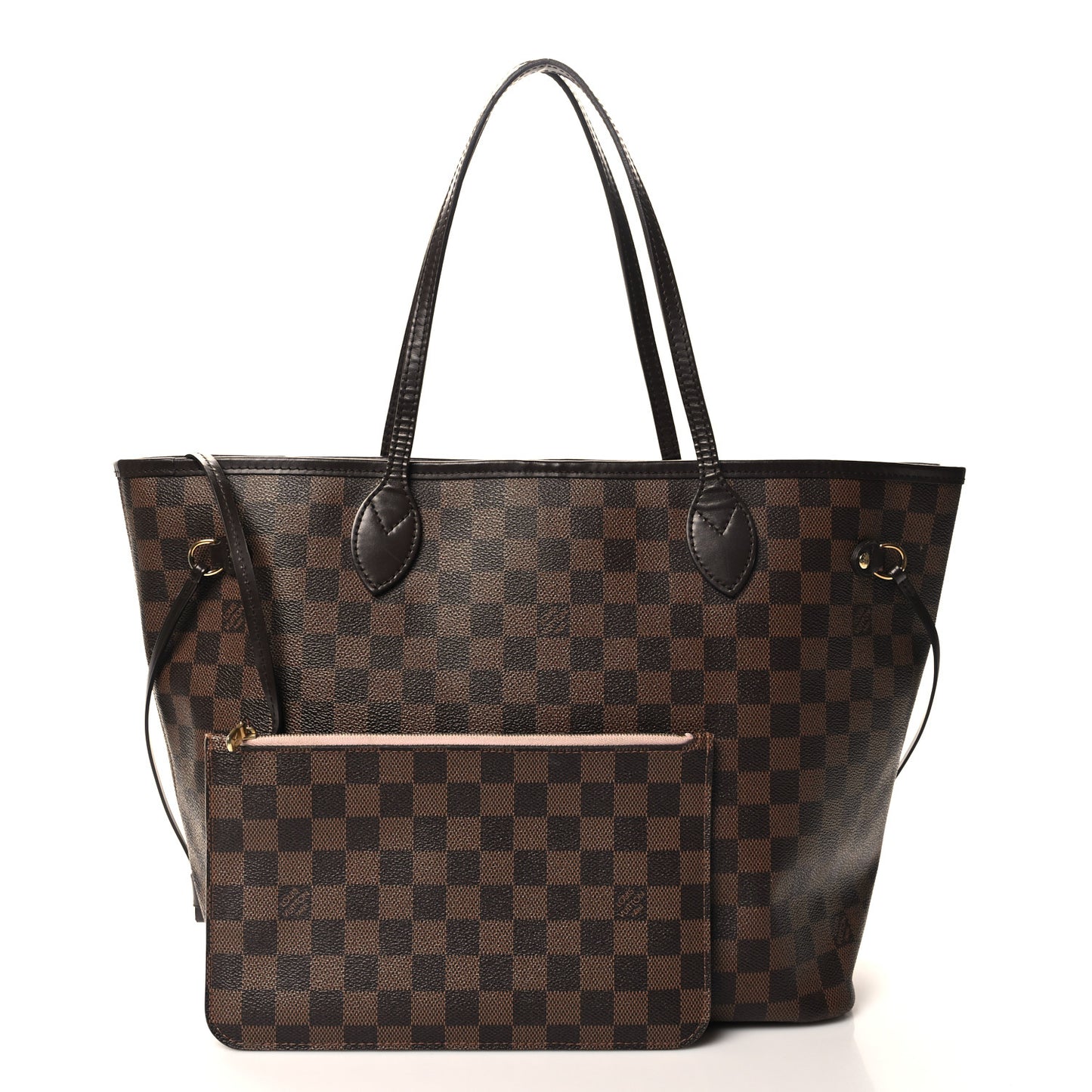 Damier Ebene Neo Neverfull MM Rose Ballerine