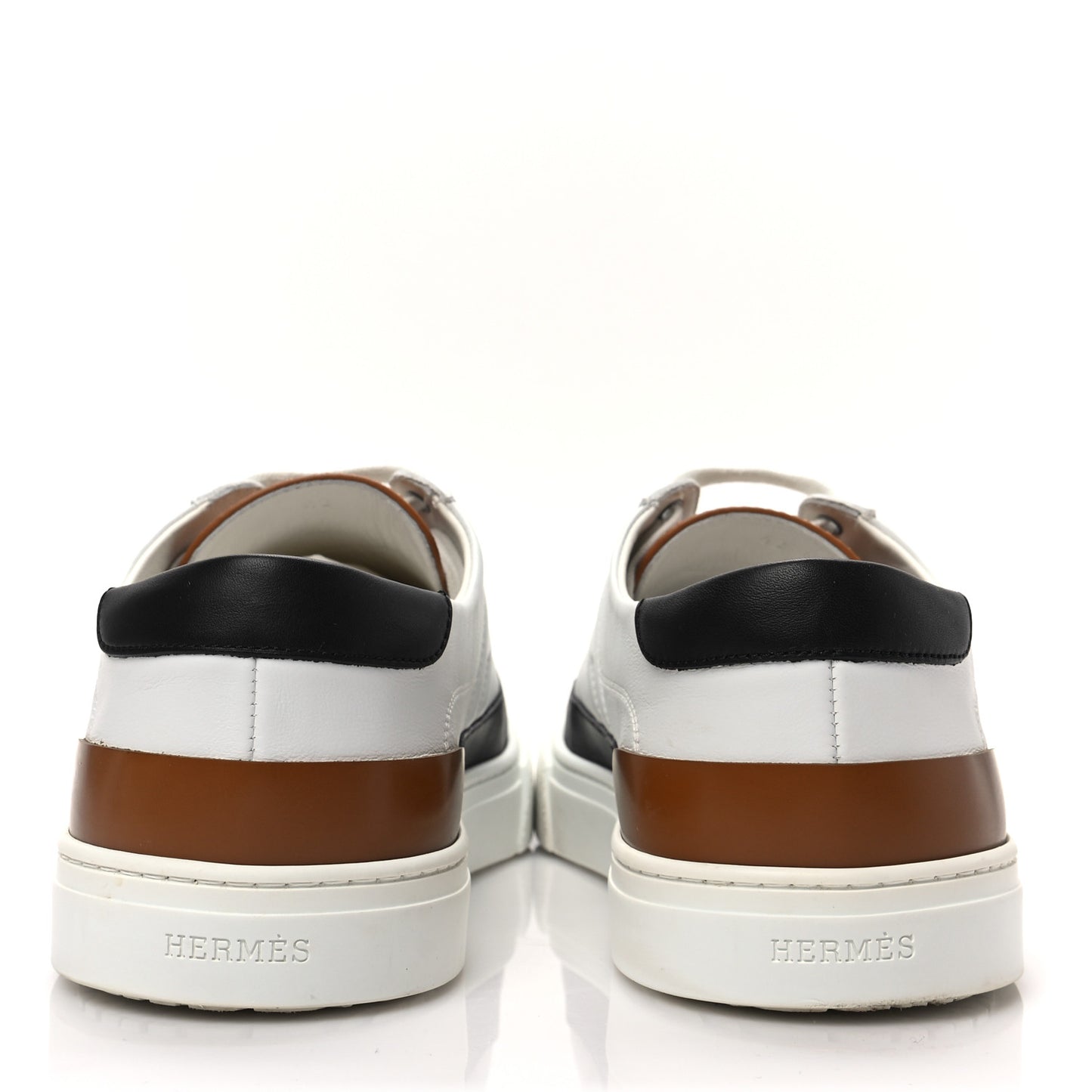 Calfskin Deep Sneakers 42 White Naturel Black