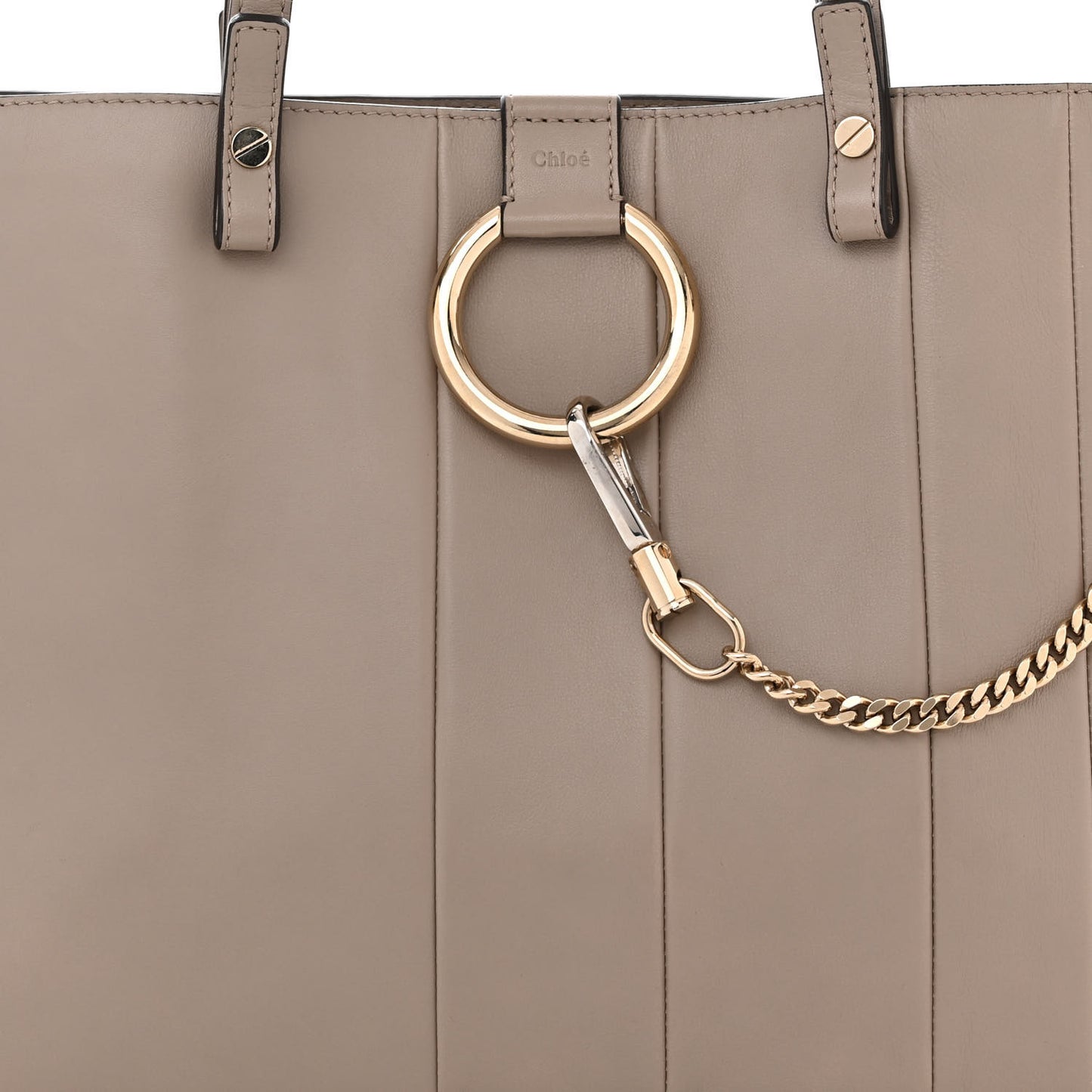 Calfskin Medium Faye Tote Motty Grey