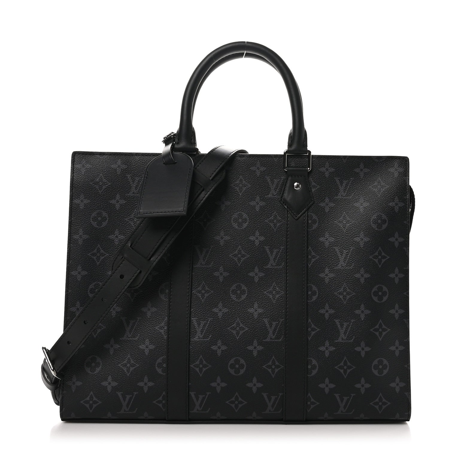 Louis Vuitton Monogram Eclipse Sac Plat Horizontal Zipper 1637576