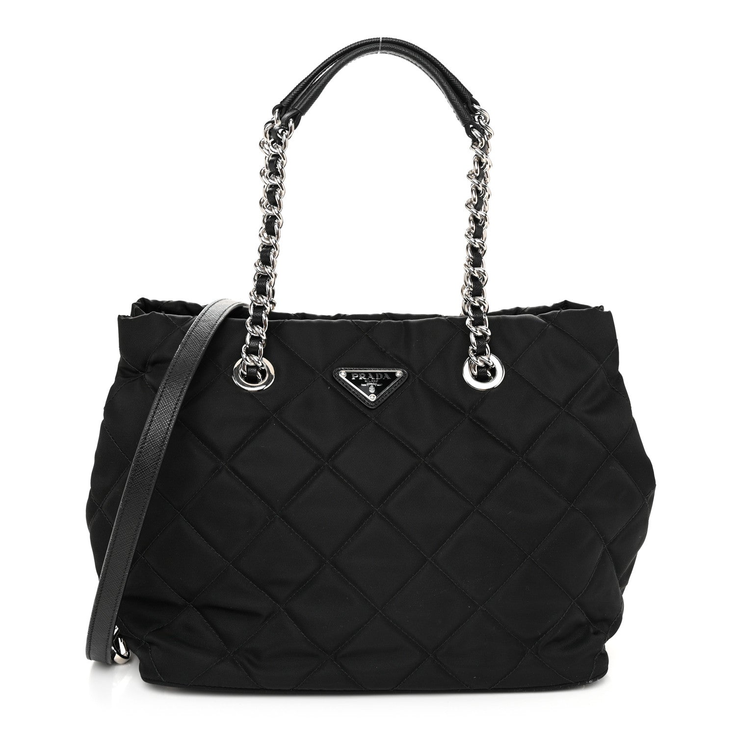 Prada Nylon Tessuto Impuntu Quilted Tote Black 1 of 10
