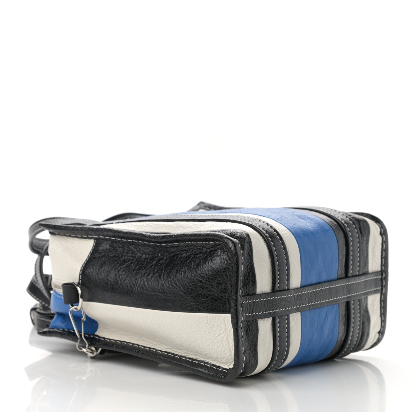 Agneau Arena Multicolore XS Bazar Shopper Tote Bleu White Black