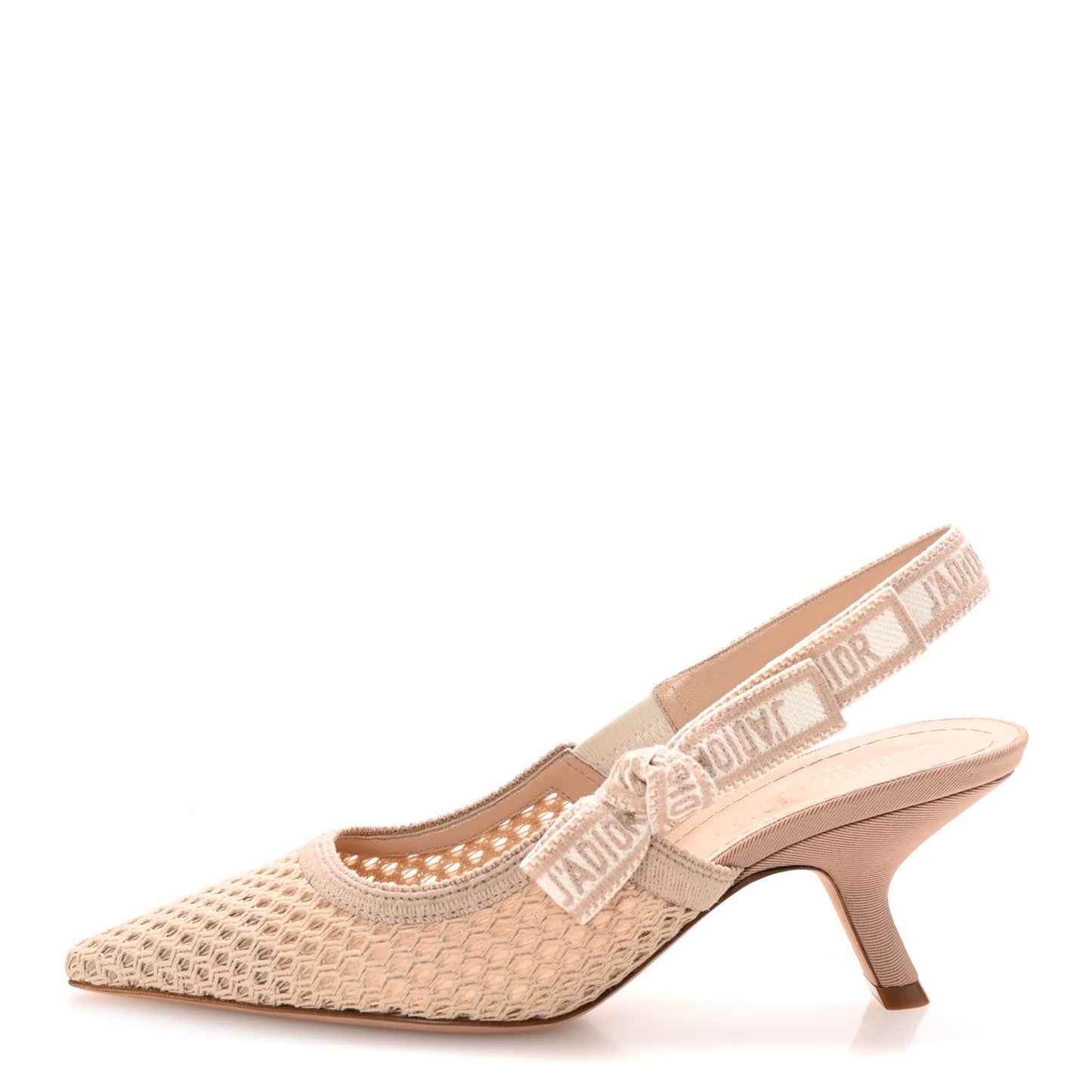 Micro Resille Ribbon J'Adior Slingback 65mm Pumps 35 Nude