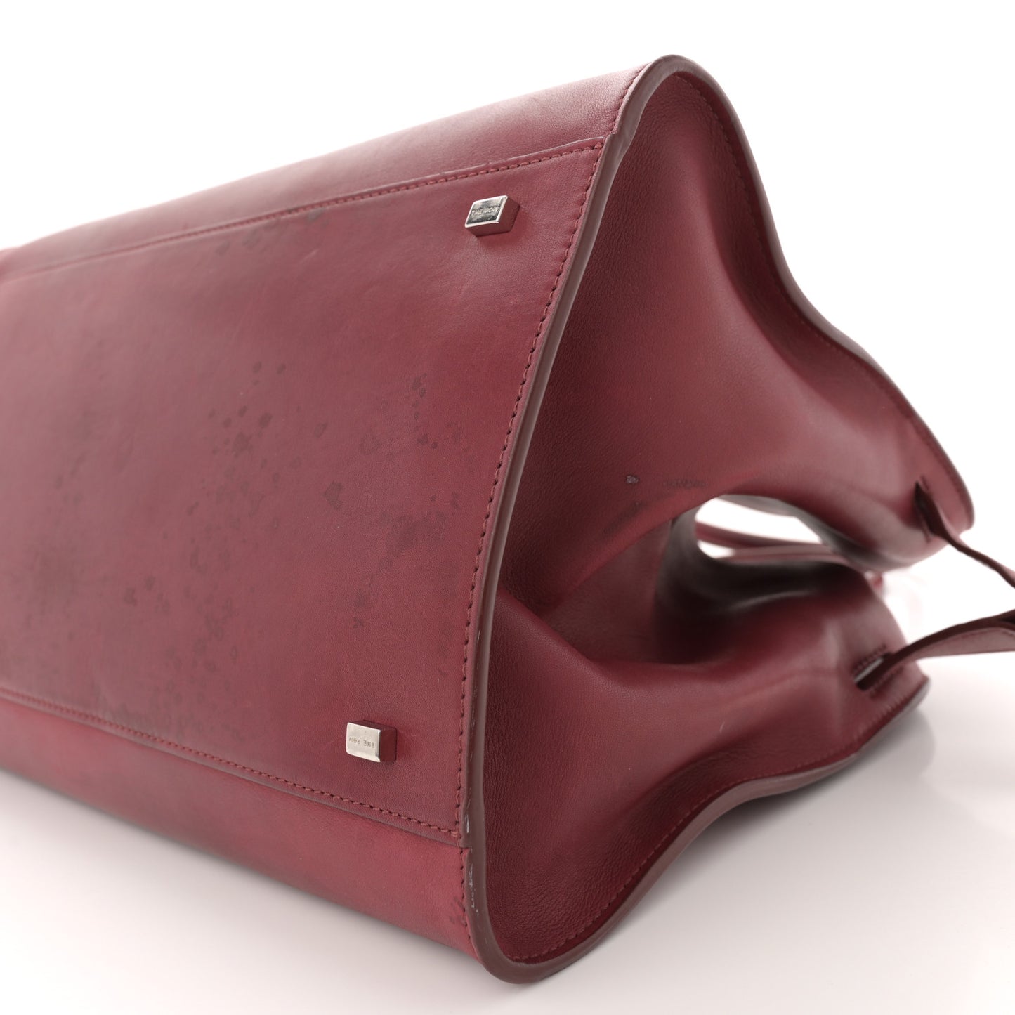 Polished Saddle Calfskin Soft Margaux 15 Amaranto