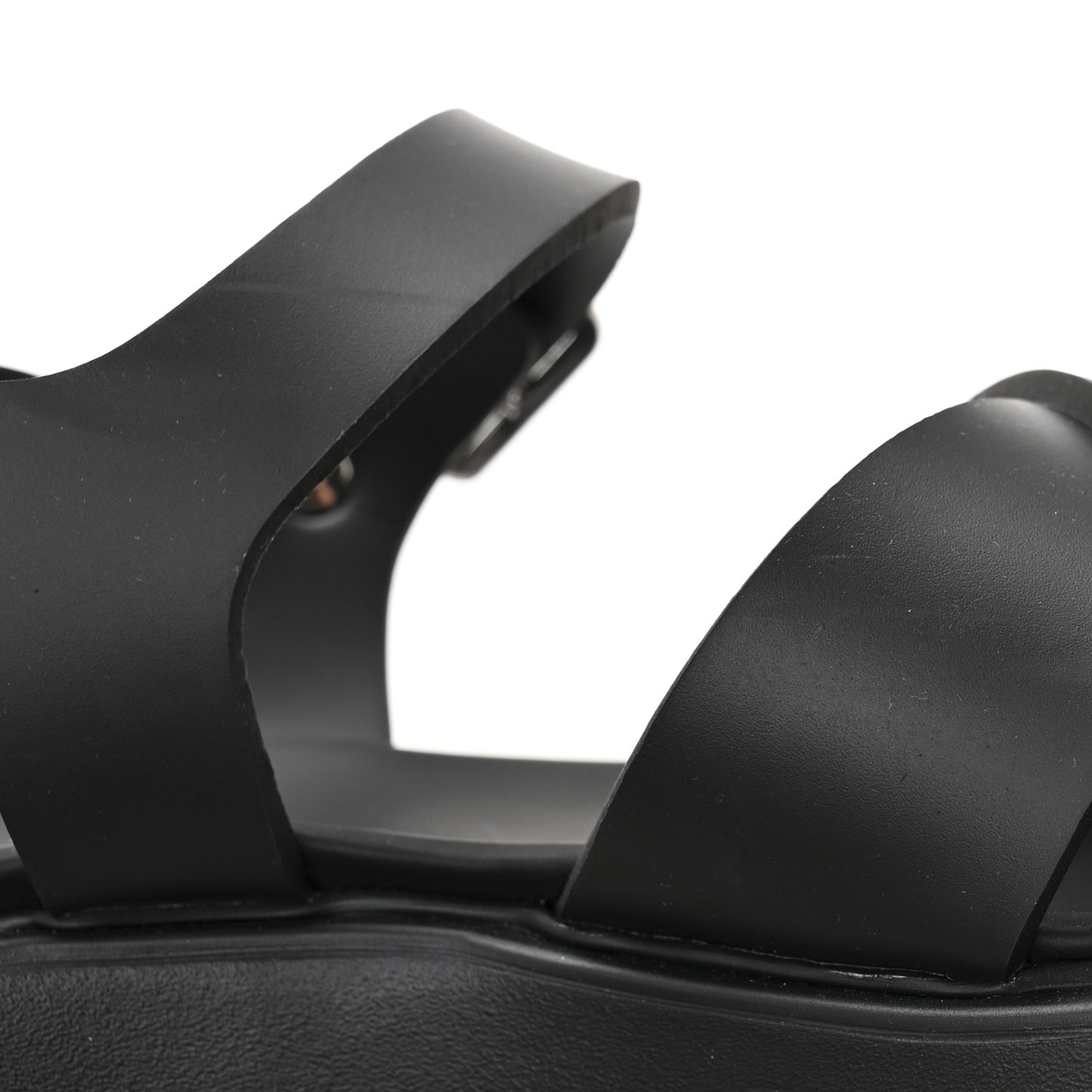 Foam Rubber Triangle Logo Monolith 55mm Sandals 38 Black