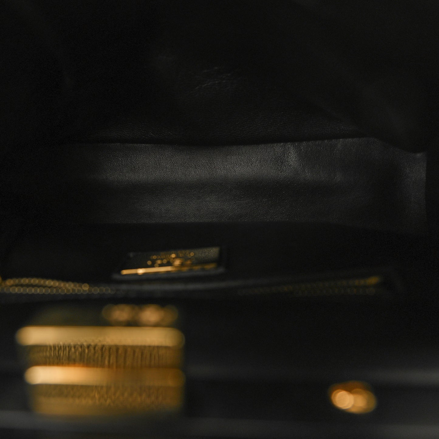 Nappa Studded Mini Peekaboo Iconic Satchel Black