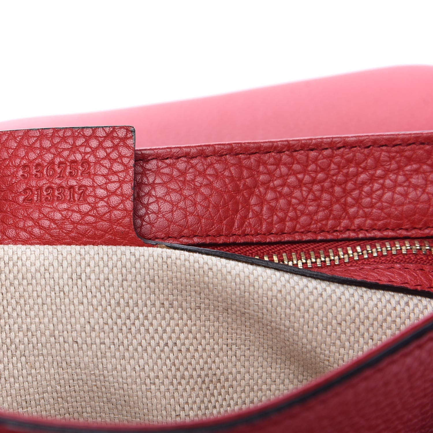 Gucci Pebbled Calfskin Medium Soho Flap Crossbody Red 10 of 10