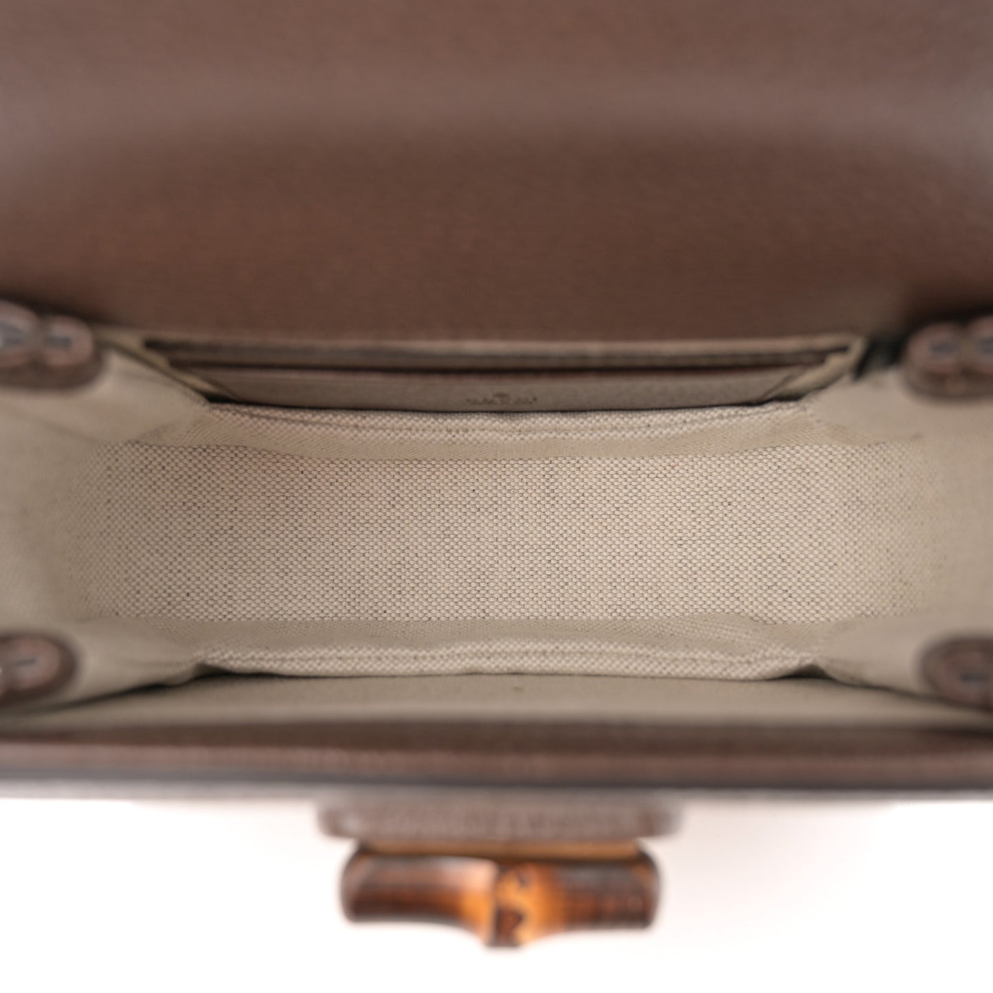 Monogram Jumbo GG Textured Dollar Calfskin Web Mini Bamboo 1947 Top Handle Bag Camel Ebony New Acero