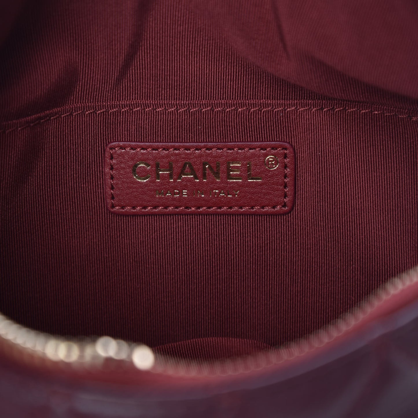 Calfskin Quilted Belt Me Up Waist Bag Burgundy