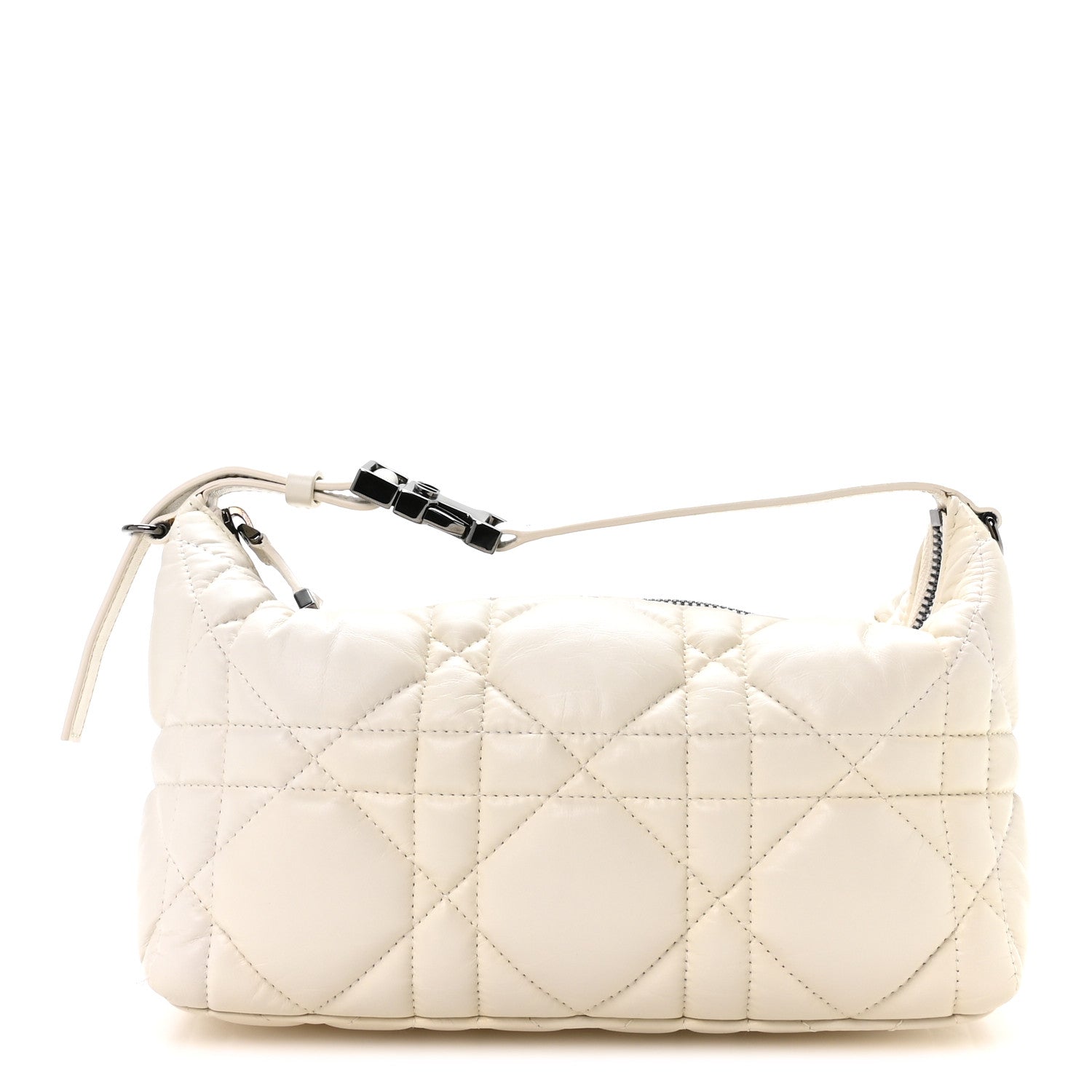 Christian Dior Calfskin Macrocannage Medium Diortravel Nomad Pouch