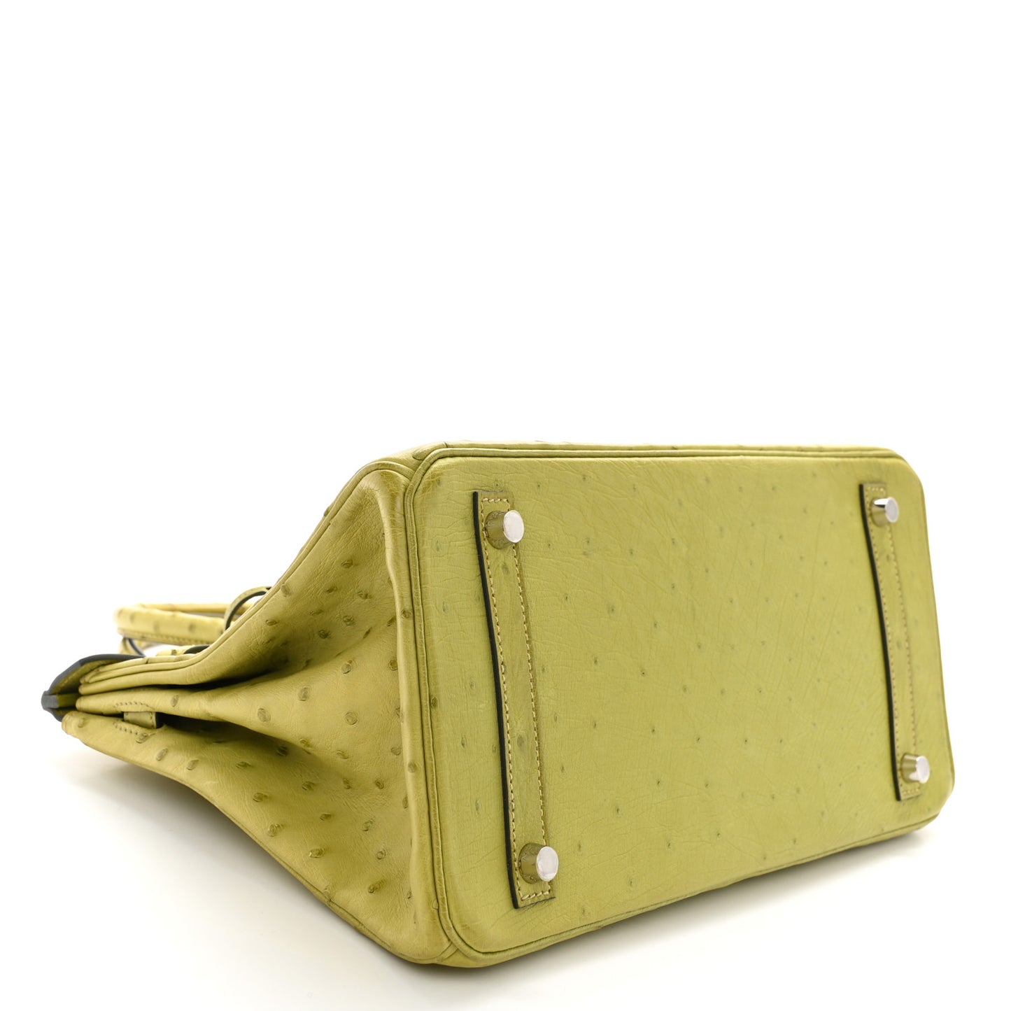 Ostrich Birkin 30 Vert Anis