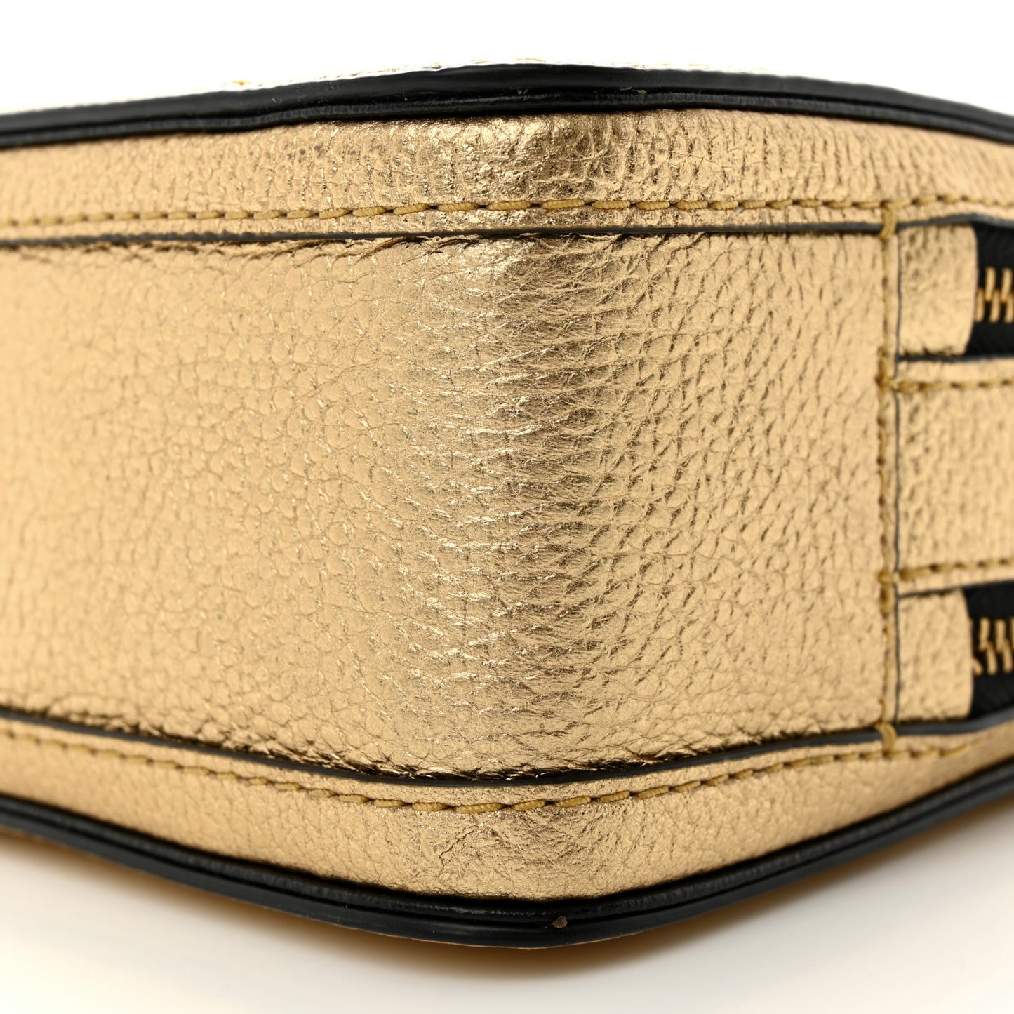 Metallic Calfskin The Box 20 Crossbody Gold