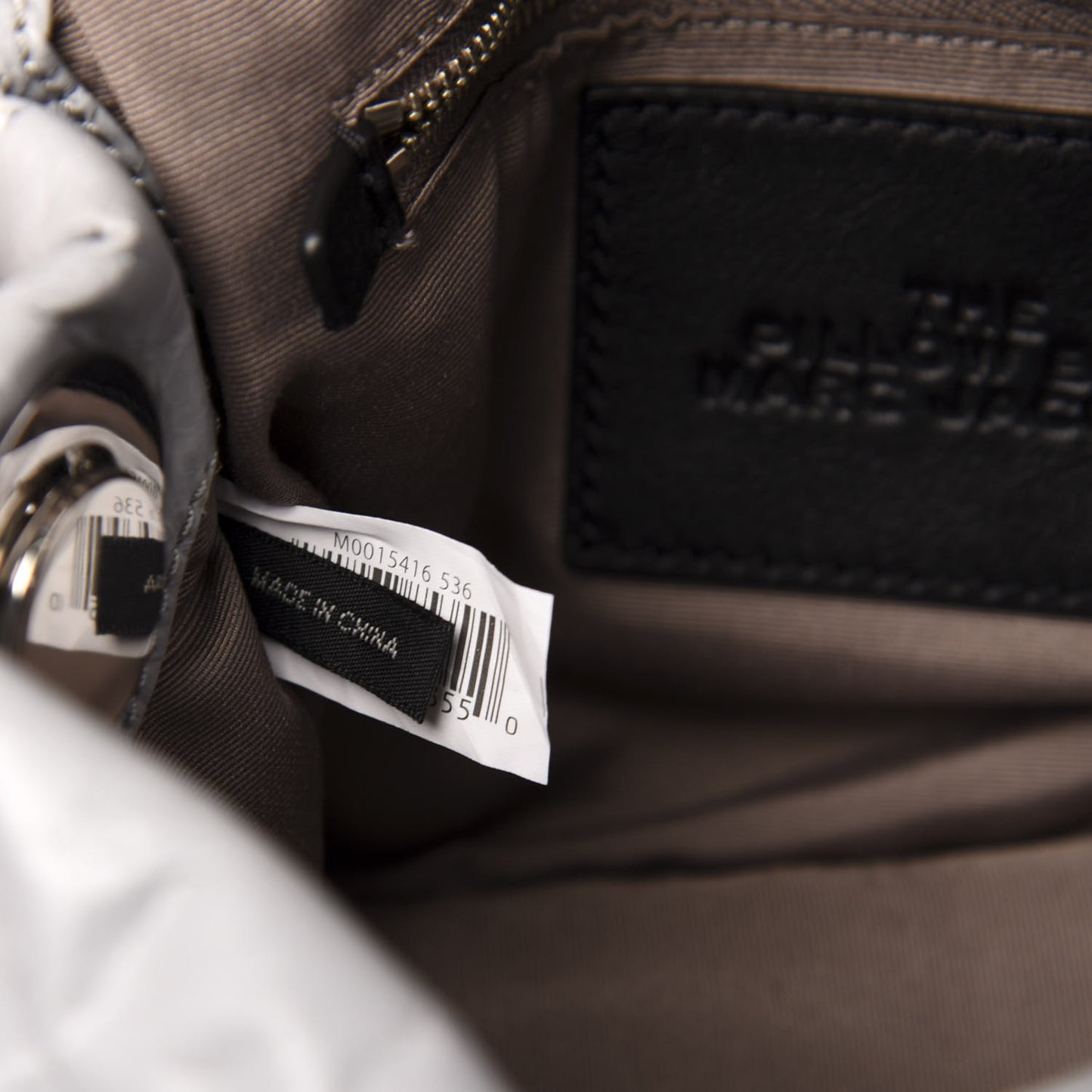 Lambskin The Pillow Bag Light Grey