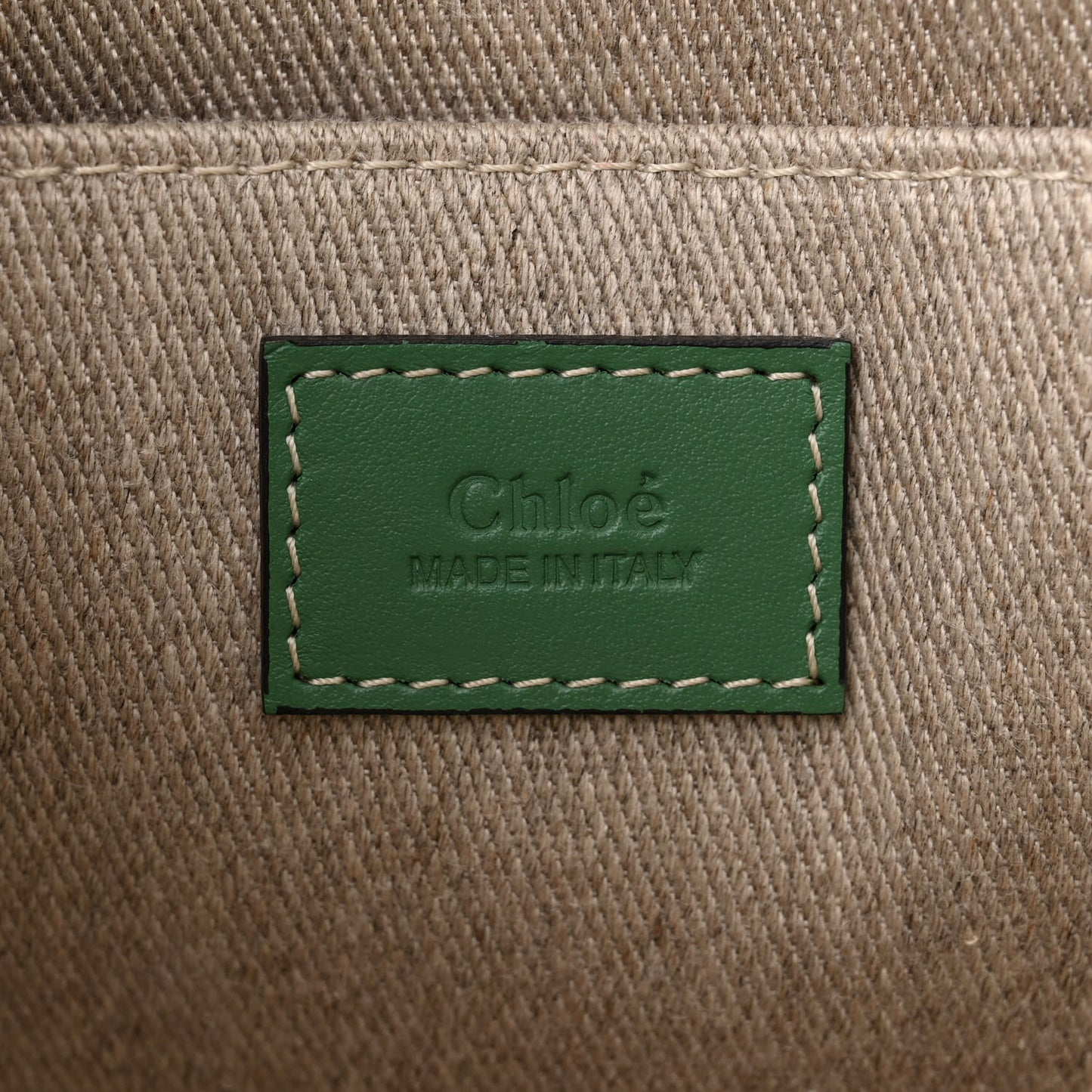 Suede Calfskin Small Woody Ribbon Tote Bright Green