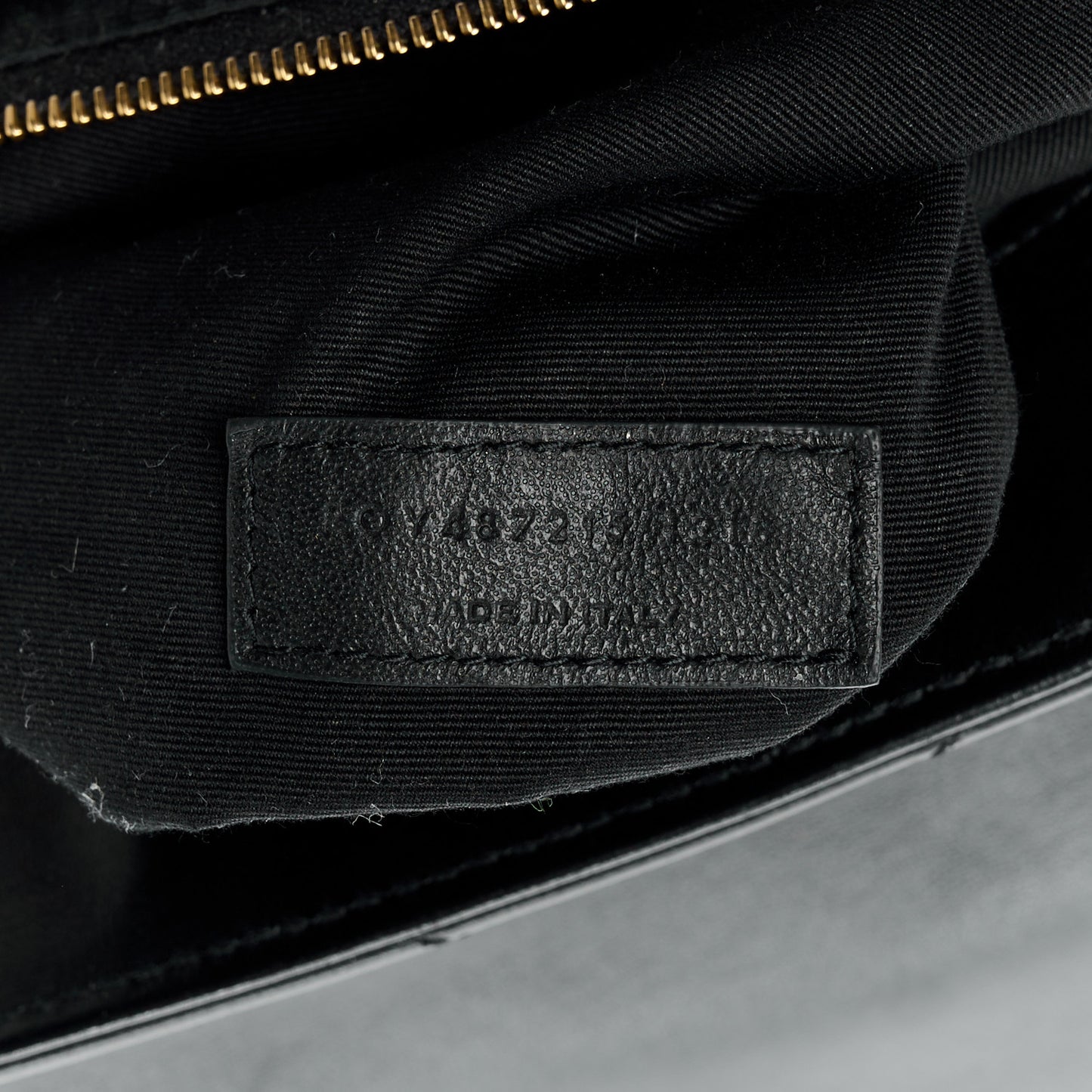 SAINT LAURENT Calfskin Y Quilted Monogram Large Loulou Chain Satchel Black