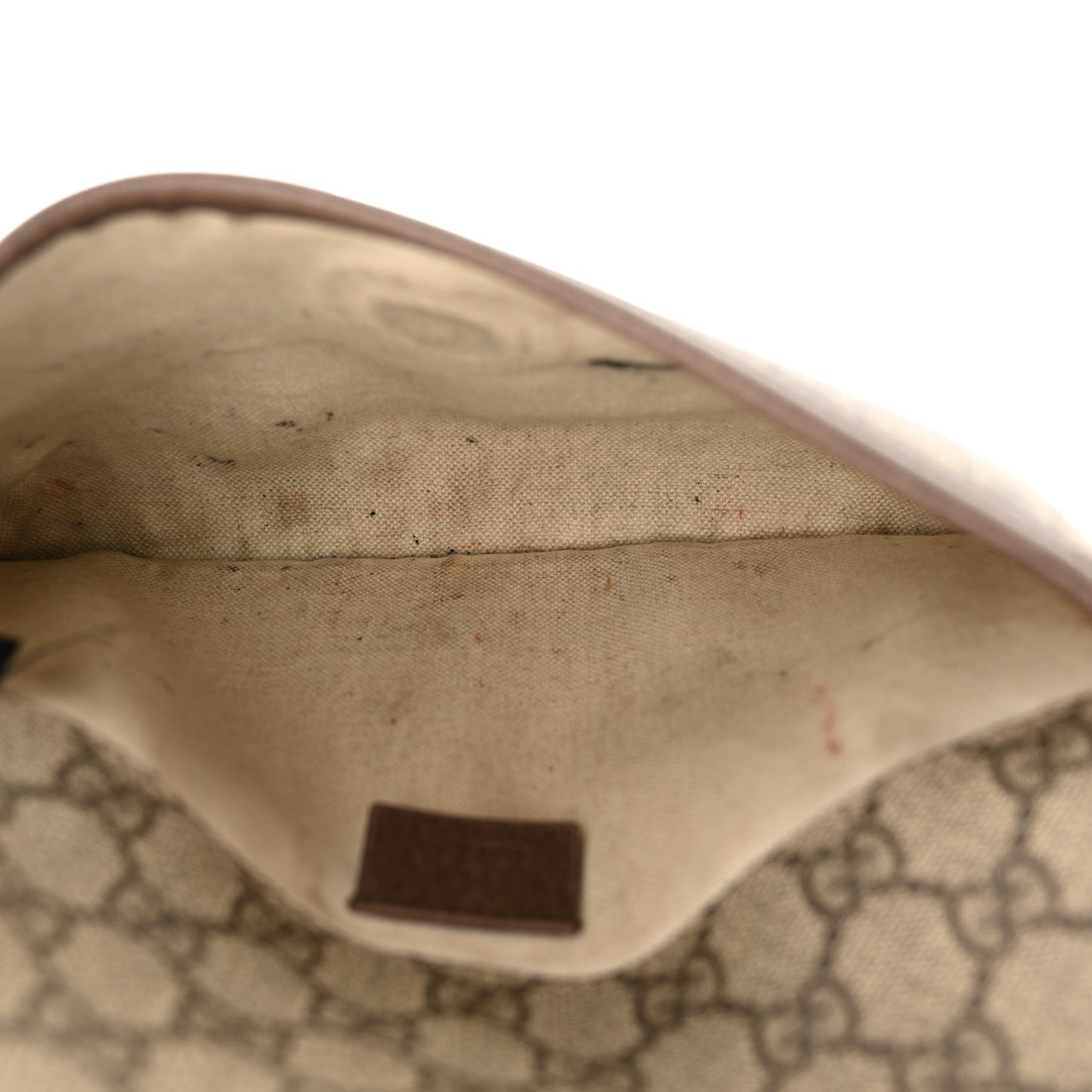 GG Supreme Monogram Neo Vintage Web Belt Bag Brown