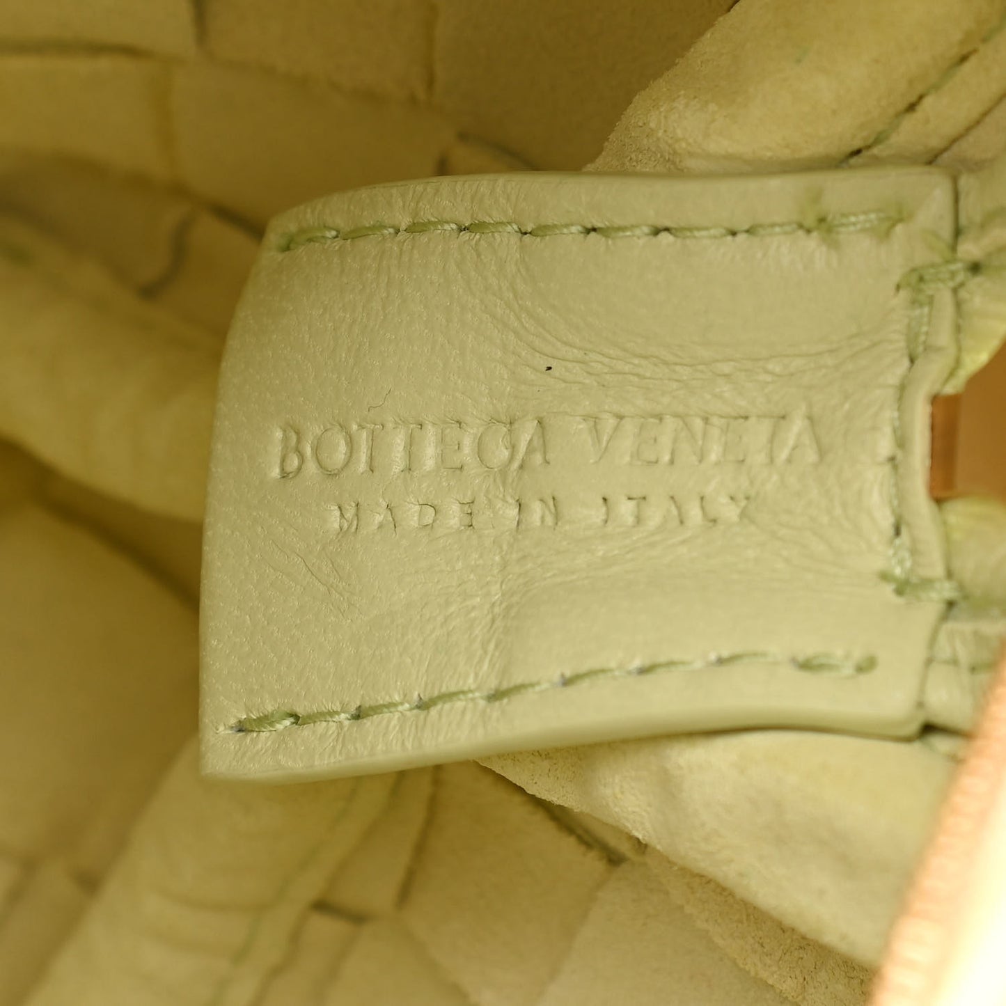 Nappa Intrecciato Mini Loop Camera Bag Lemon Washed