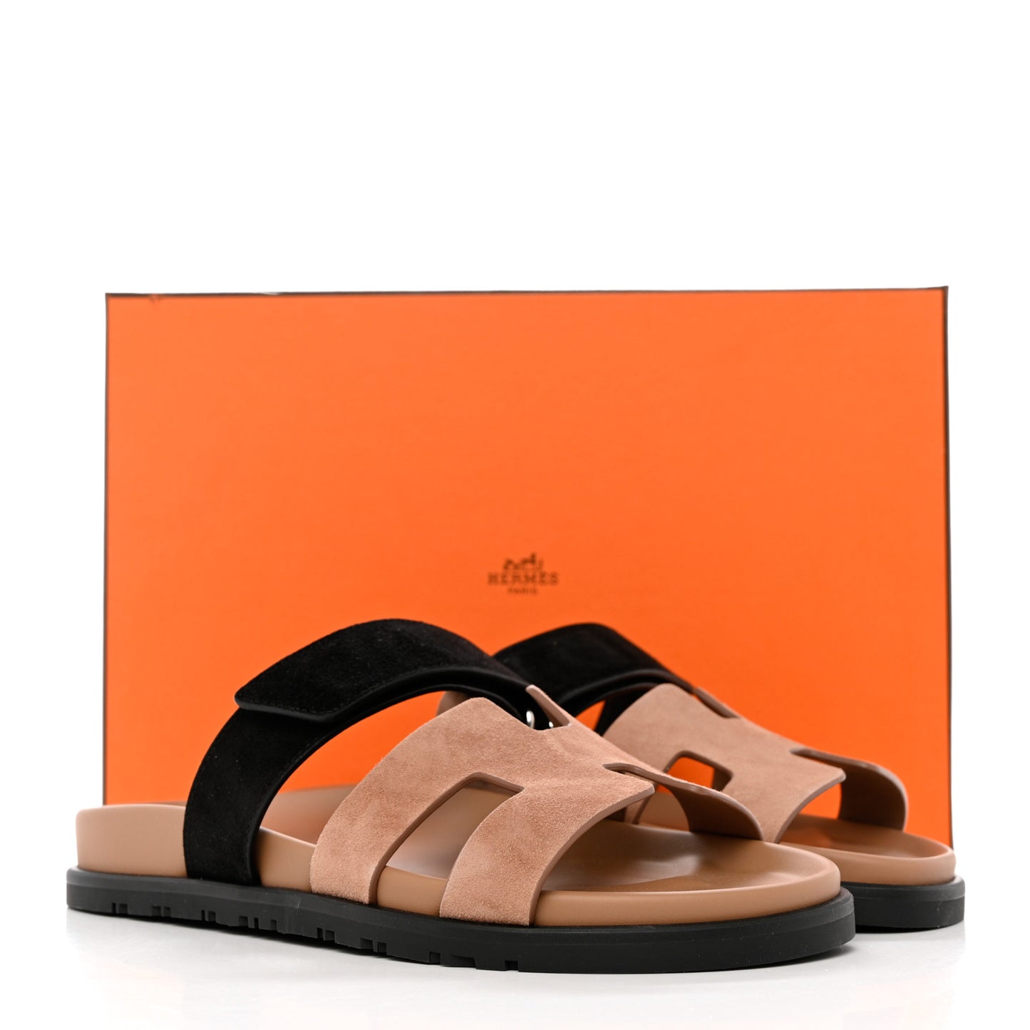 Suede Goatskin Womens Chypre Sandals 37.5 Rose Perle Black