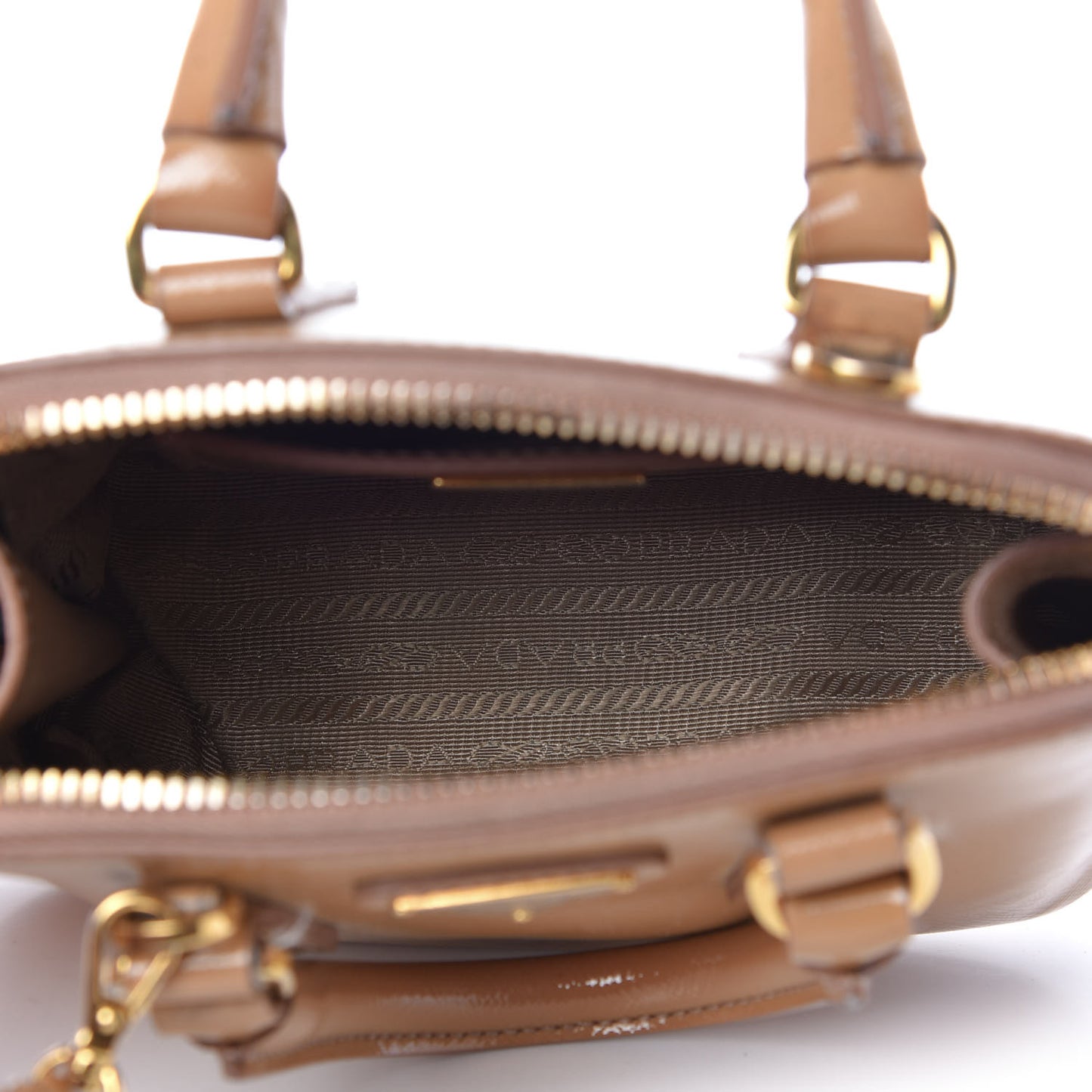 Saffiano Vernice Mini Promenade Tote Noisette