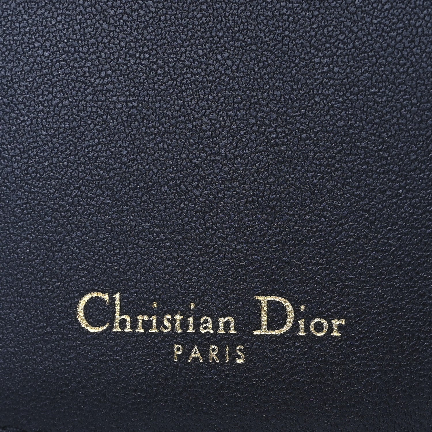 Christian Dior Grained Calfskin Supple Cannage Caro Scarlet Zipped Wallet Black 9 of 12