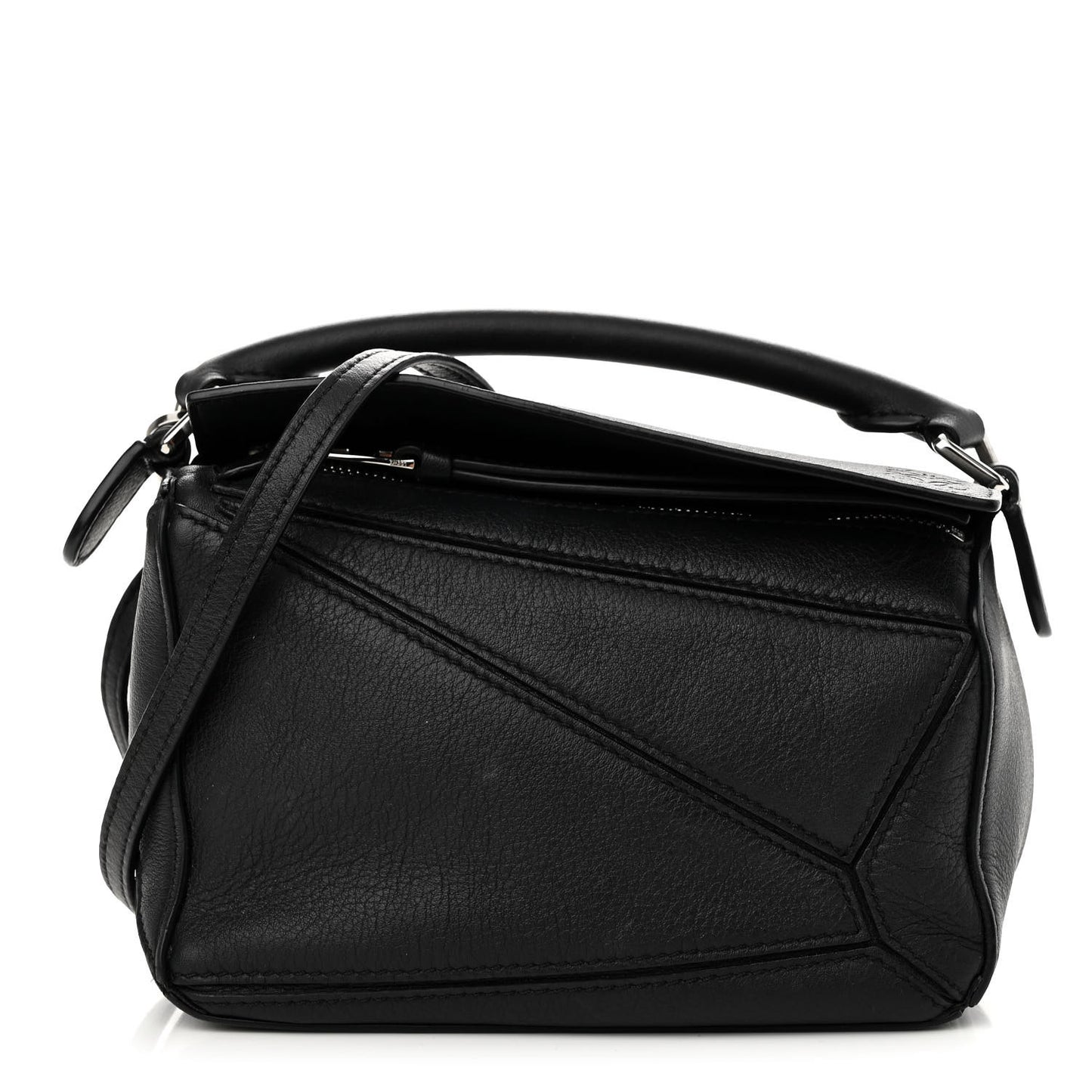 Calfskin Mini Puzzle Bag Black