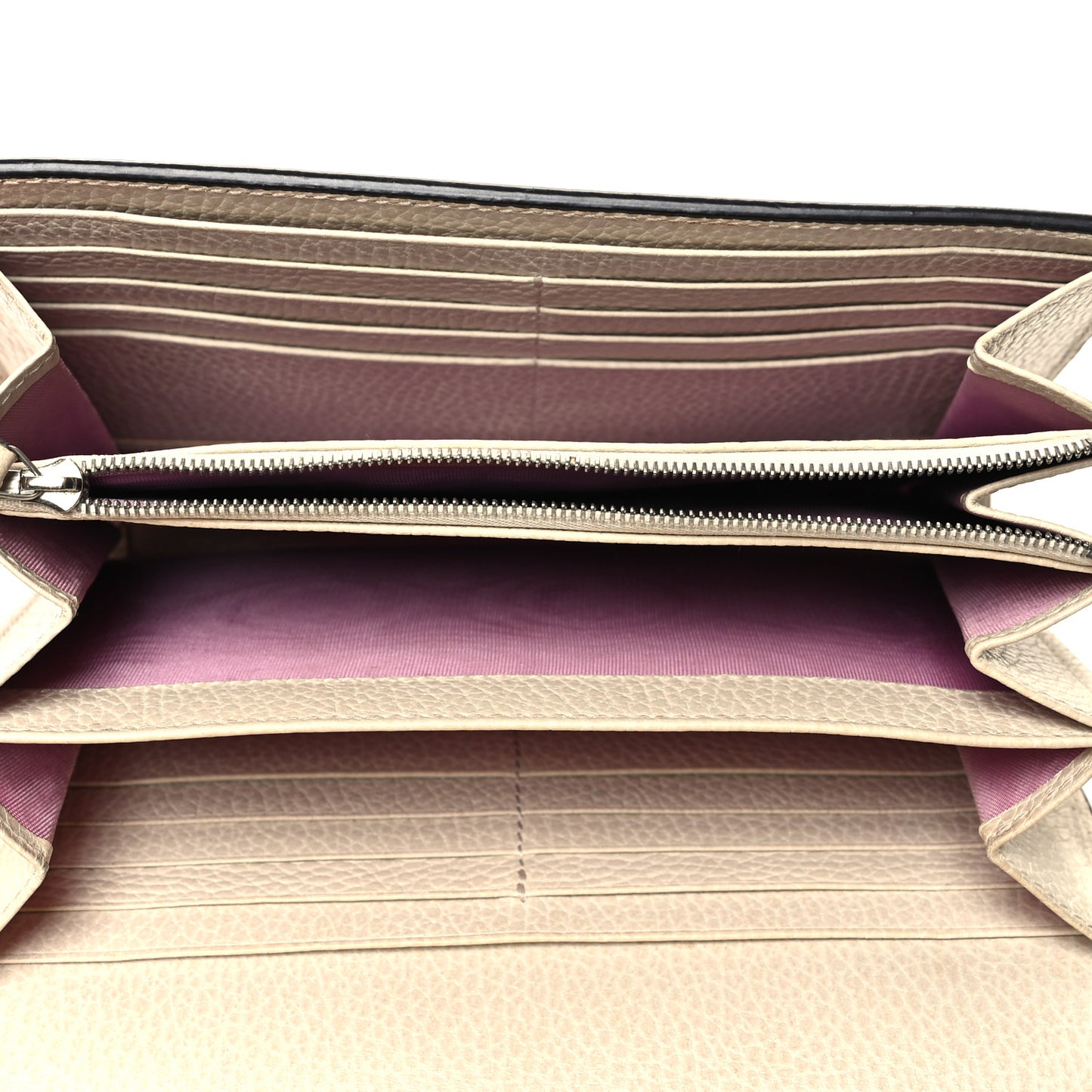 Dollar Calfskin Mini Dionysus Chain Wallet Mystic White