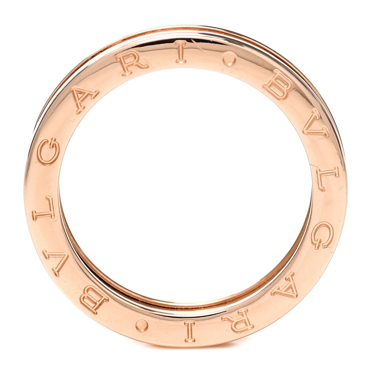 18K Rose Gold B.Zero1 One-Band Ring 60 9.25