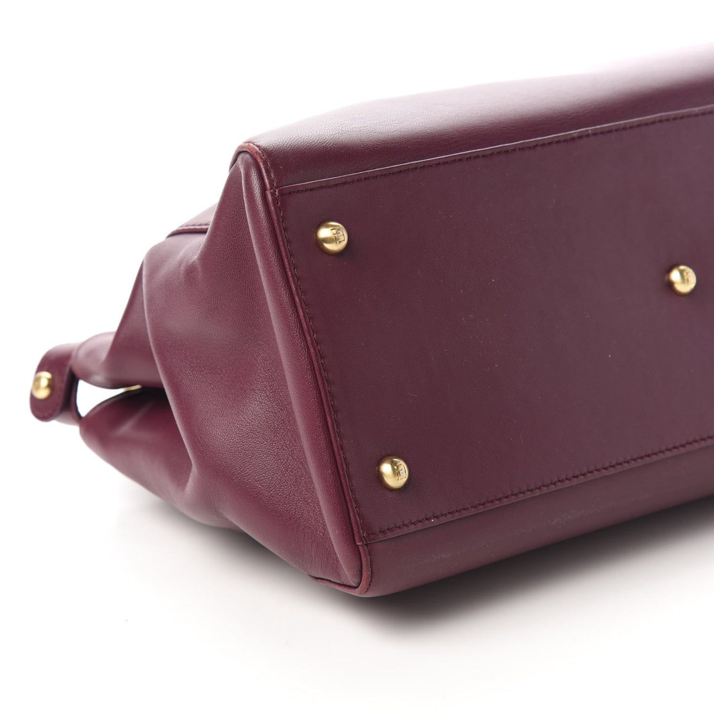 Nappa Medium Peekaboo Iconic Satchel Bordeaux
