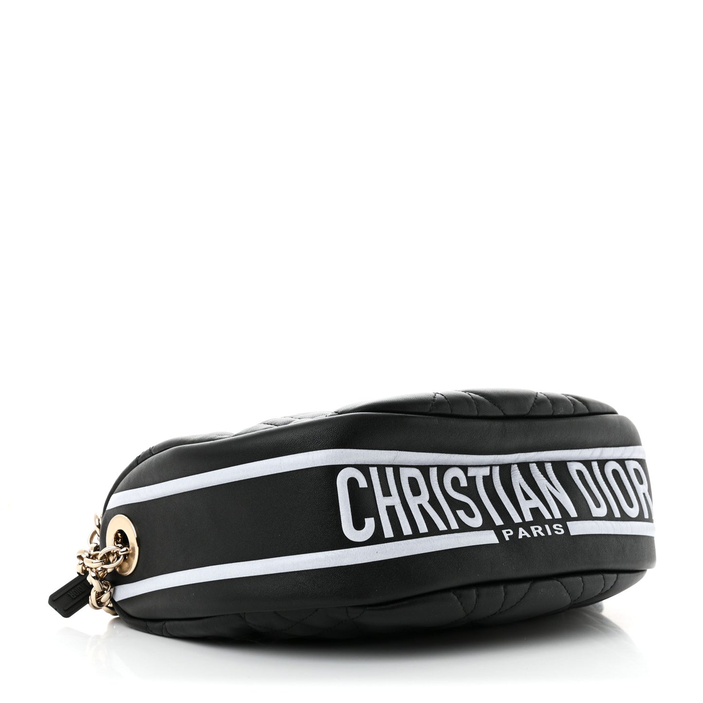 Lambskin Cannage Medium Dior Vibe Hobo Bag Black