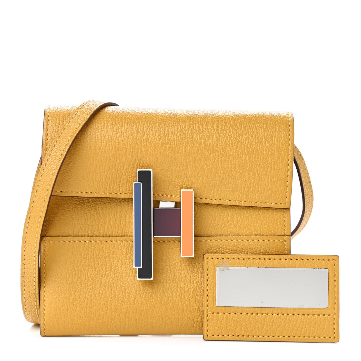 Chevre Mysore Mini Cinhetic Wallet Jaune Ambre