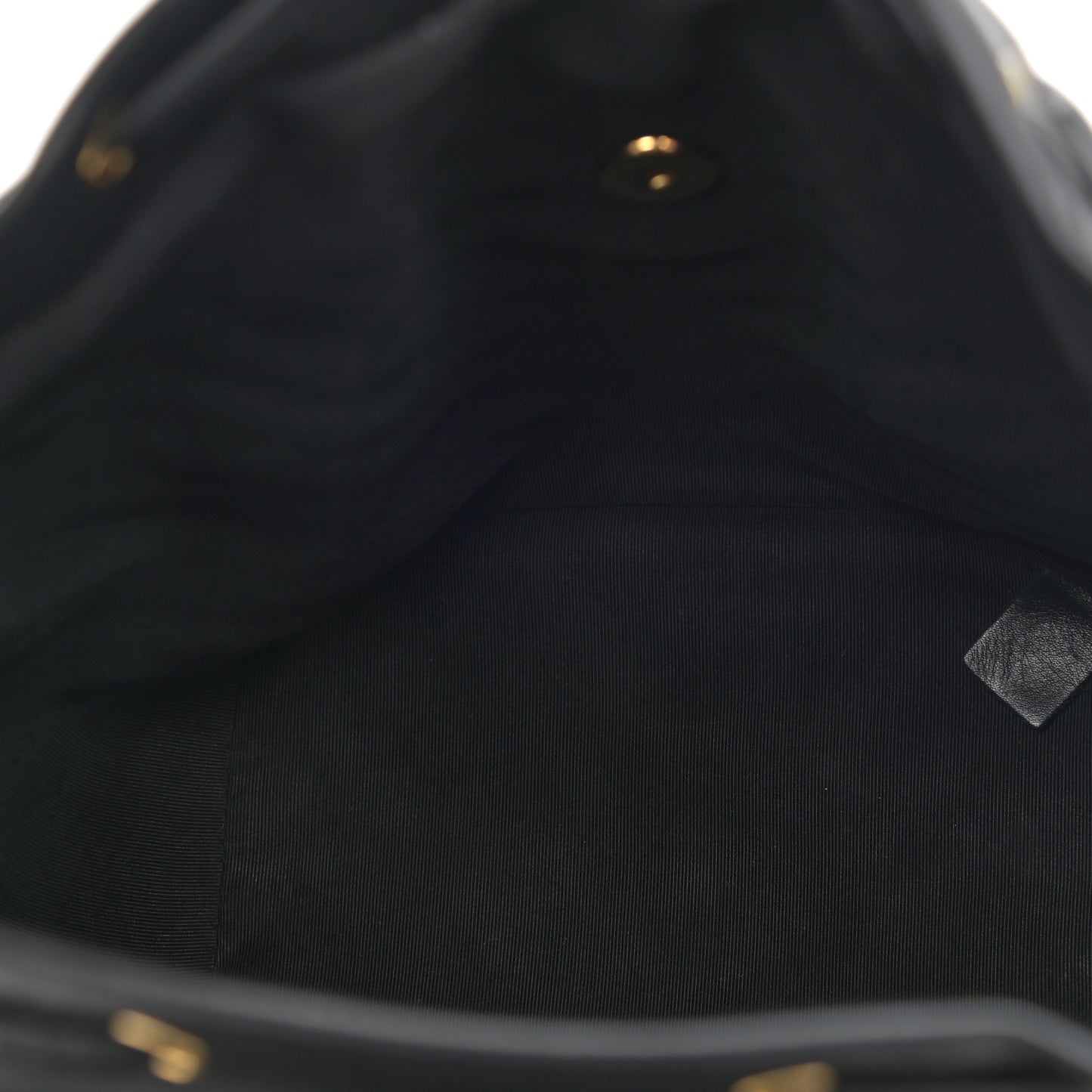 Calfskin Chevron Quilted Small Urban Spirit Backpack Black