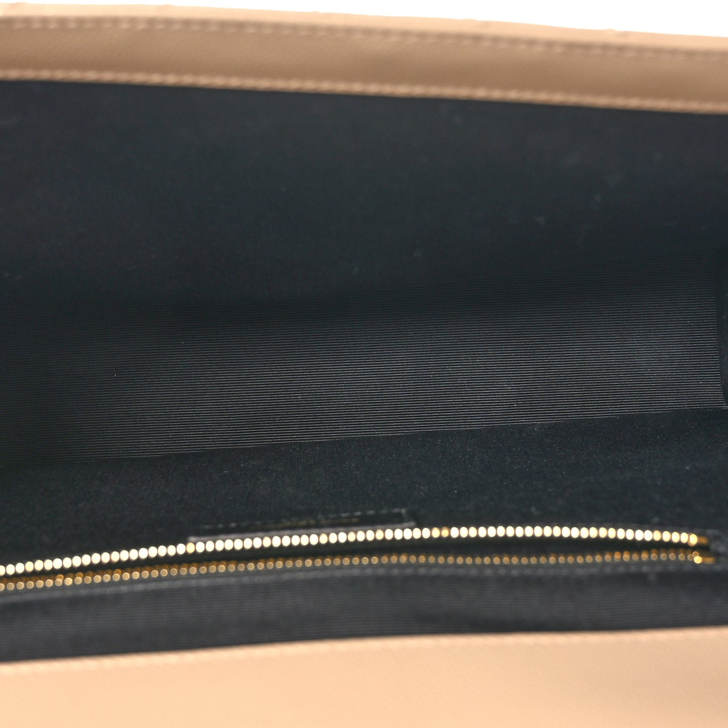 Grain De Poudre Matelasse Chevron Large Monogram Satchel Dark Beige