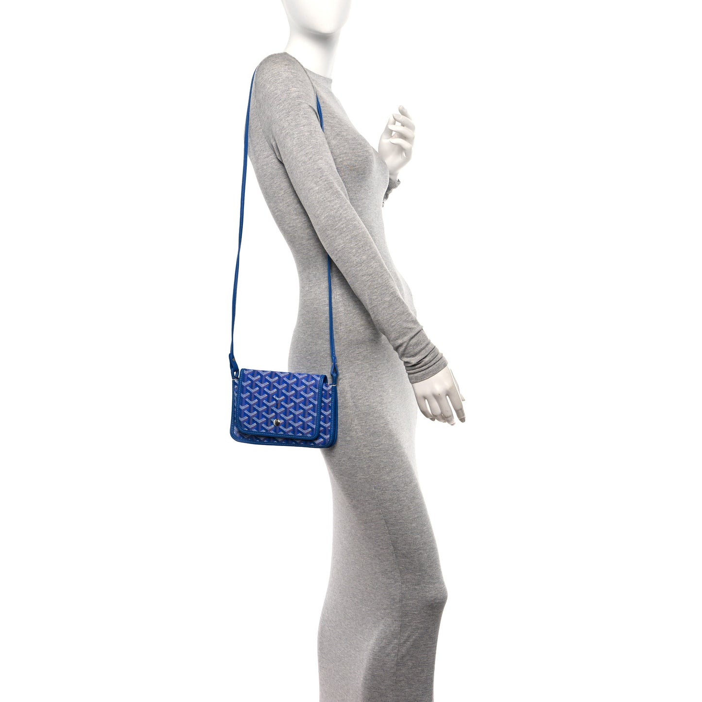 Goyardine Plumet Wallet Clutch Sky Blue