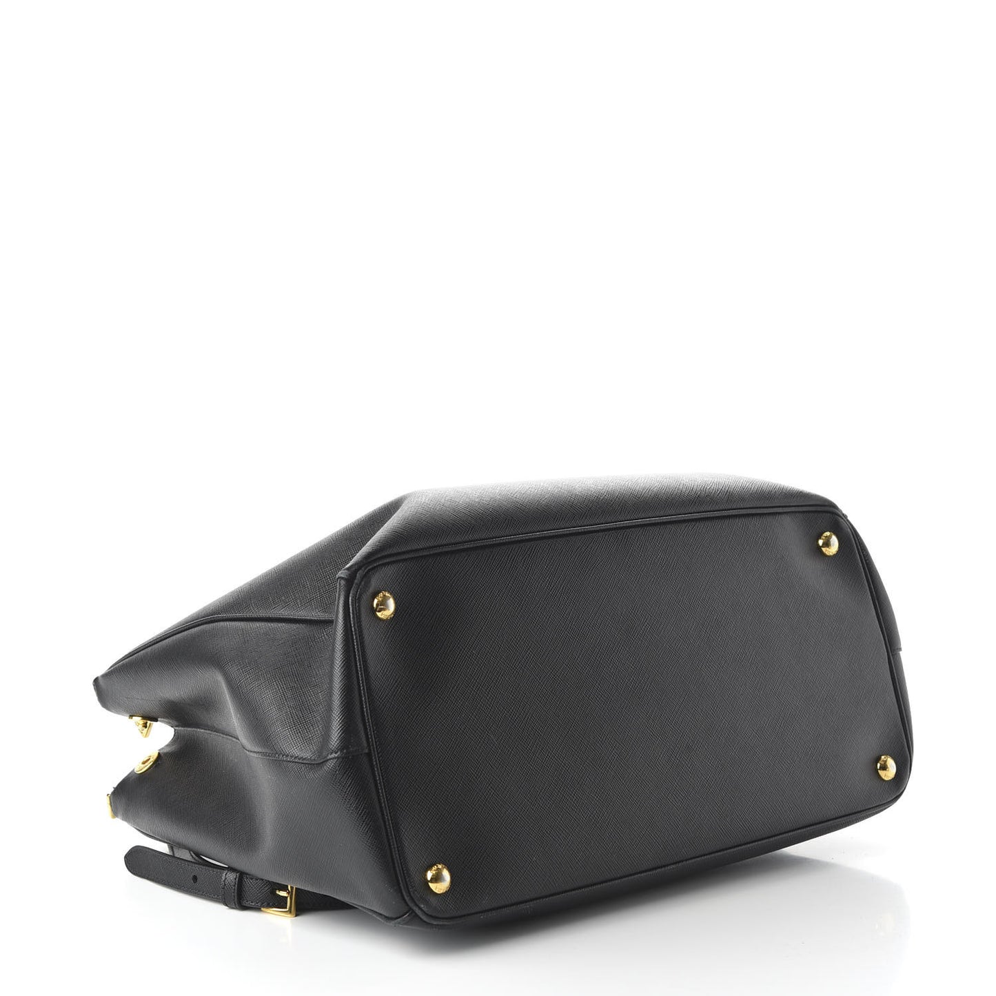 Saffiano Large Galleria Double Zip Tote Black