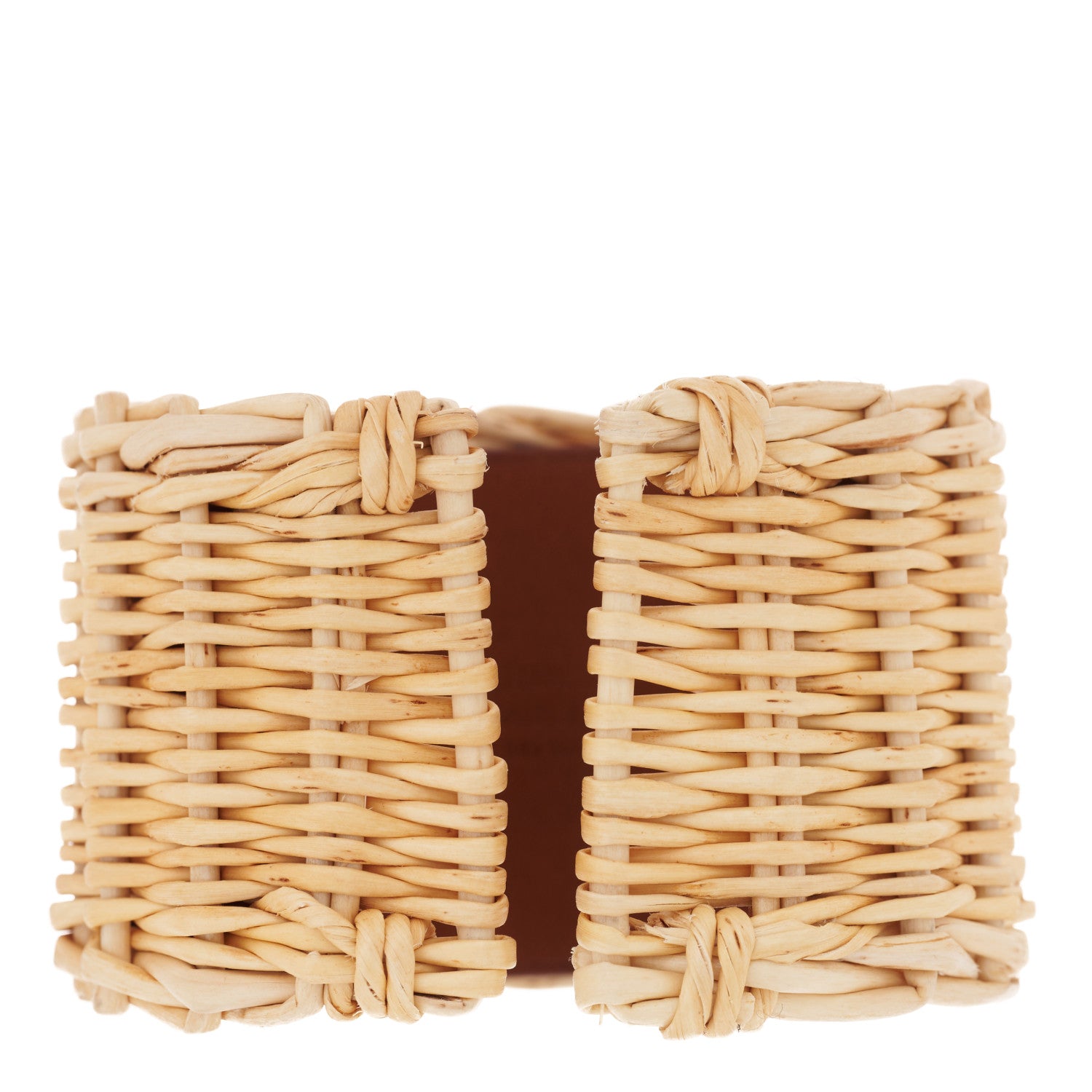 Hermes Wicker Barenia Medor Picnic Cuff Bracelet T3 Fauve 2 of 4